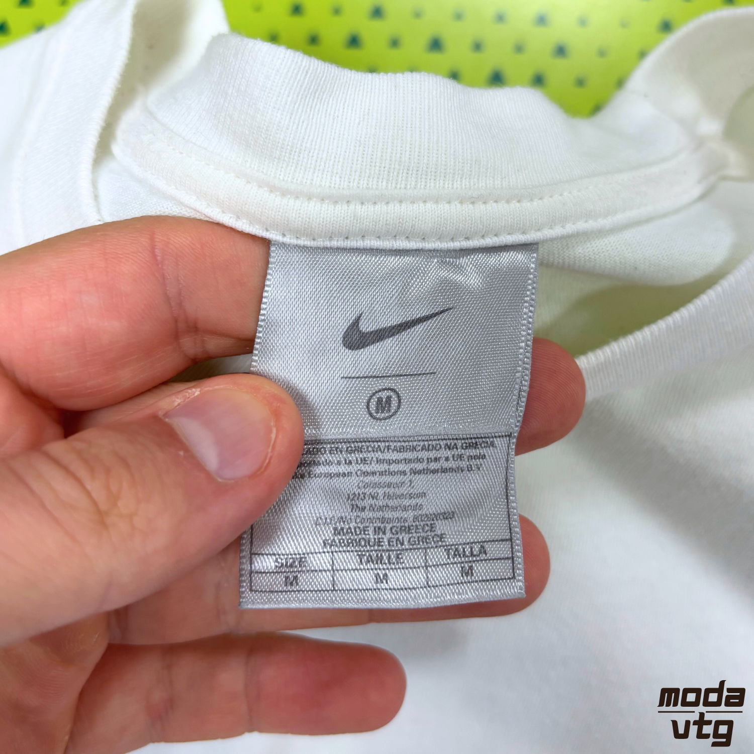 Vintage 90s Nike T-Shirt White Medium Nike Junior Tour Tennis