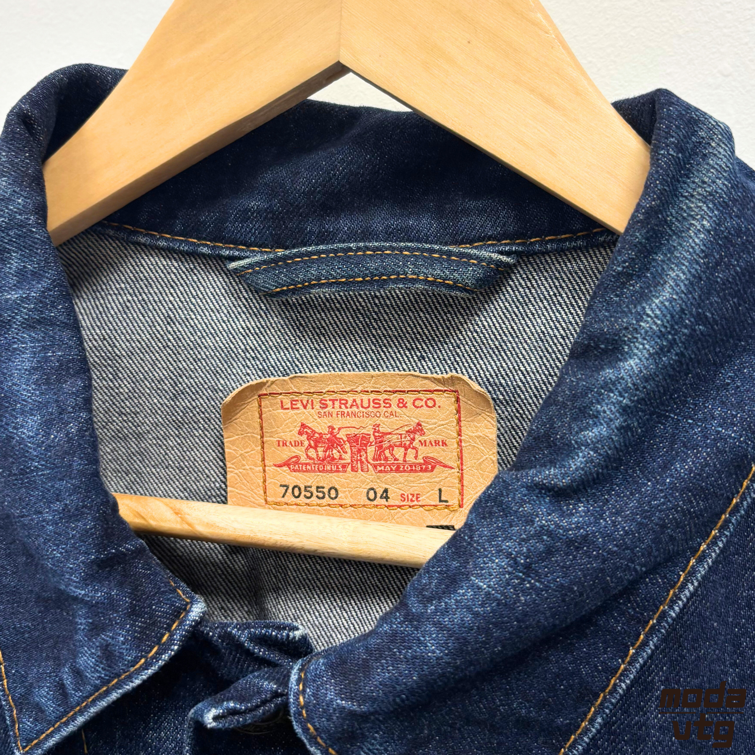 Vintage Y2K Levi’s Denim Jacket Navy Large Retro Unisex