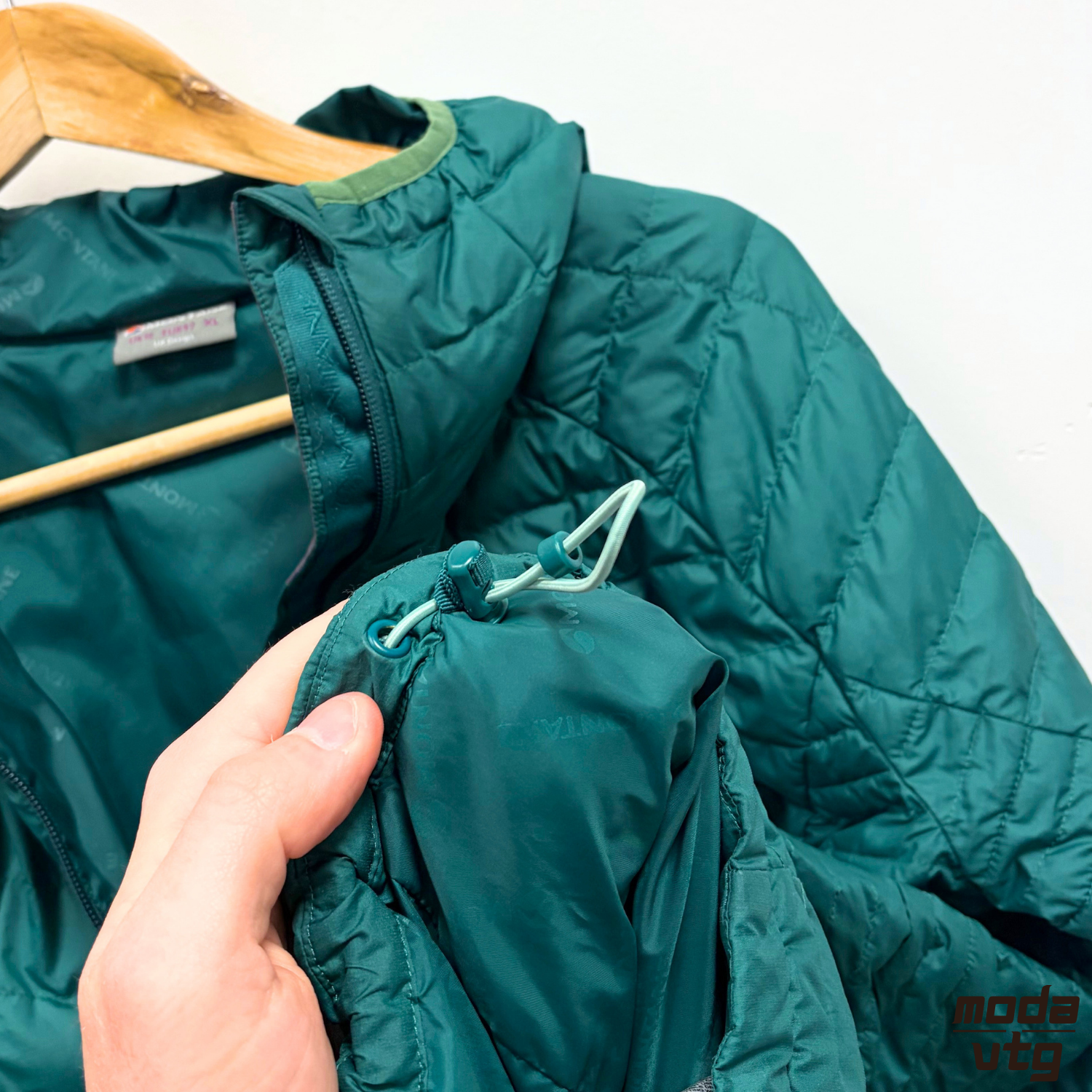 Vintage Y2K Montane Puffer Coat Green Women’s XL Gorpcore Winter Walking