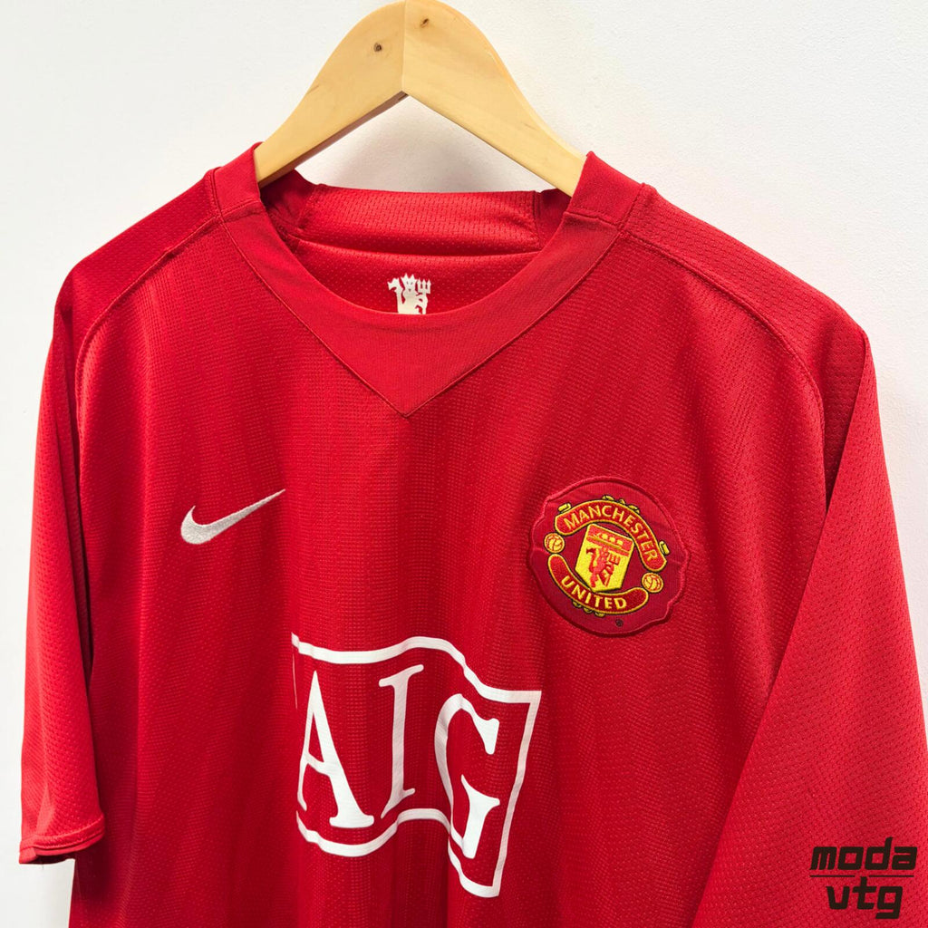 Vintage 2007/09 Manchester United Jersey Red XXL Nike Retro