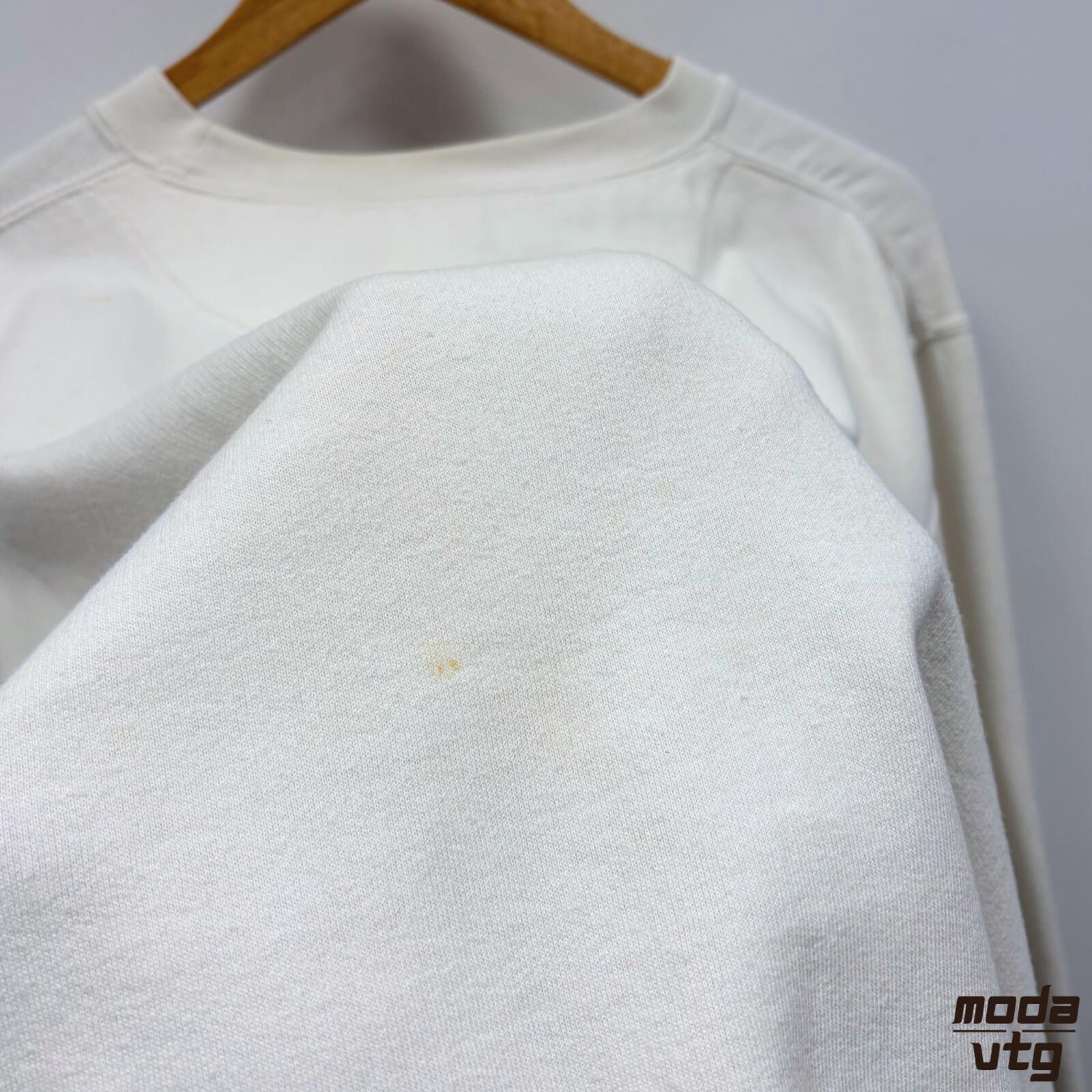 Vintage Y2K Chaps Ralph Lauren Sweatshirt White Small Retro Unisex