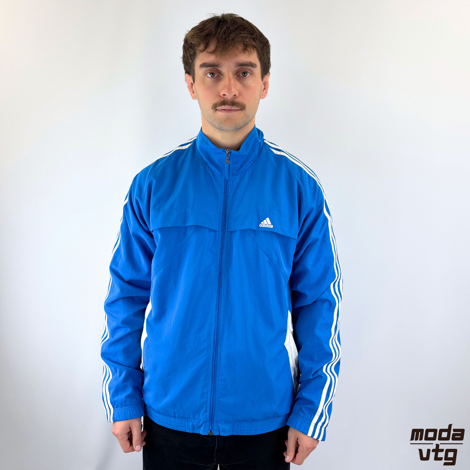 Vintage Y2K Adidas Track Jacket Blue XL