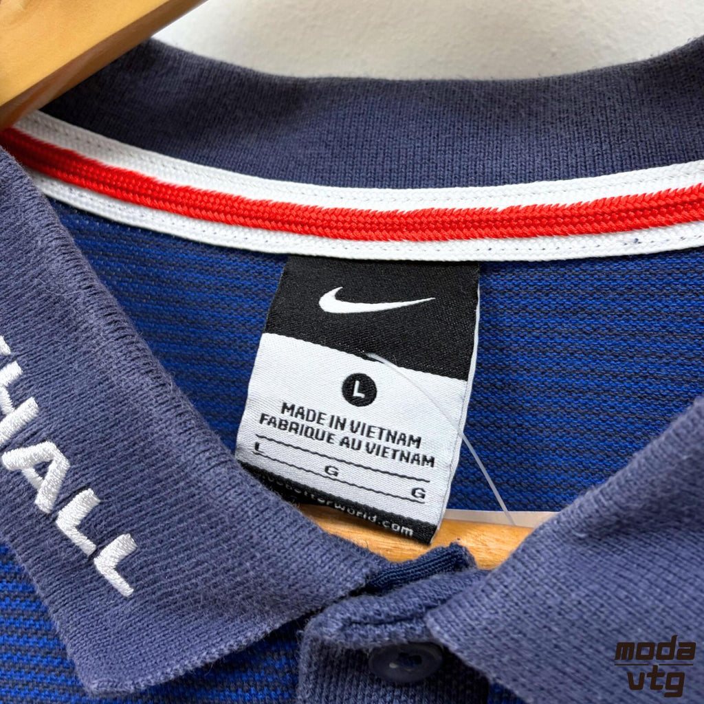 Vintage 2015/16 England Polo Navy Large Retro Nike Unisex