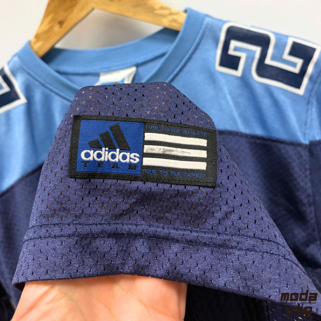Vintage Y2K Tennessee Titans Jersey Blue Women’s Small Adidas Eddie George NFL