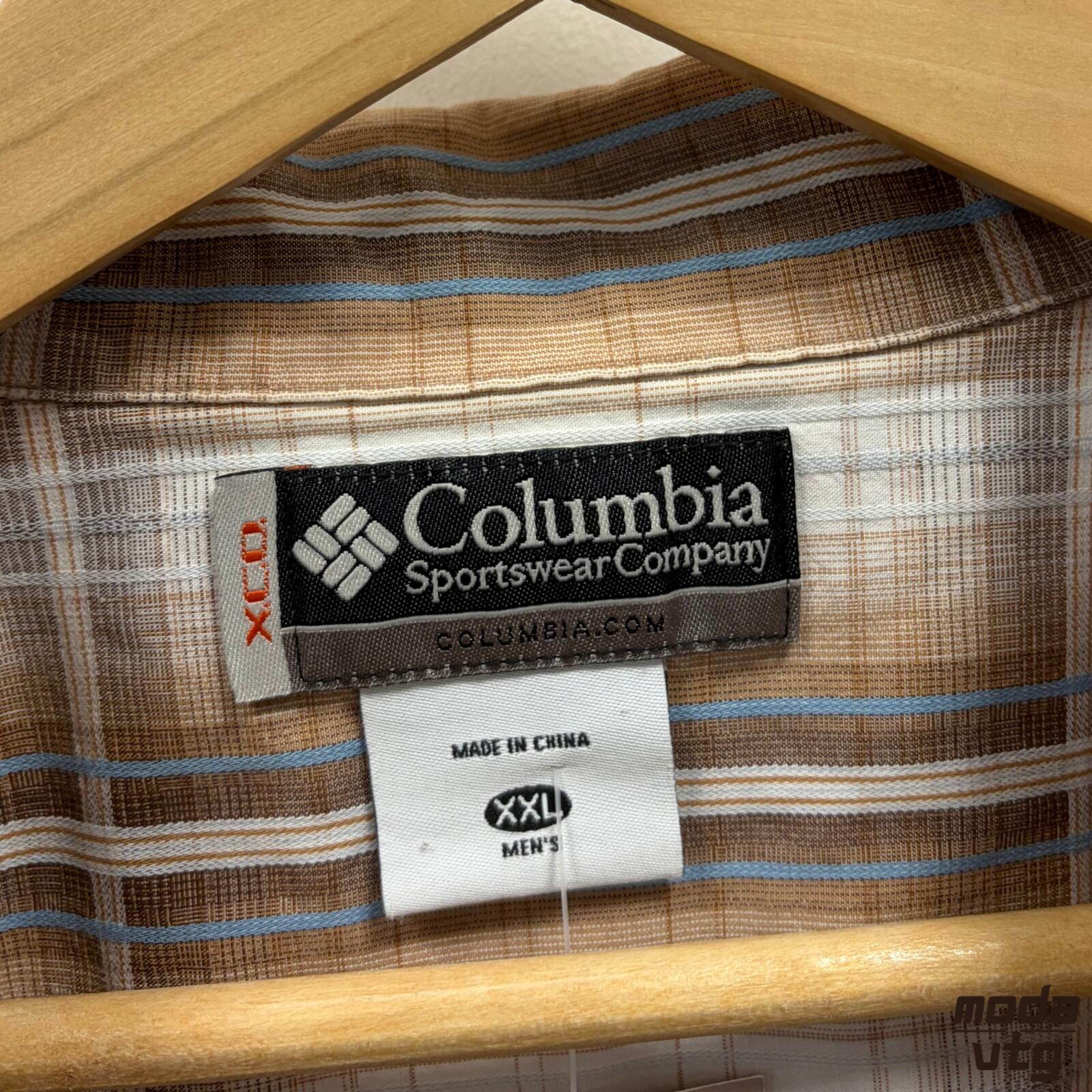 Vintage Y2K Columbia Shirt Brown XXL Checked Retro