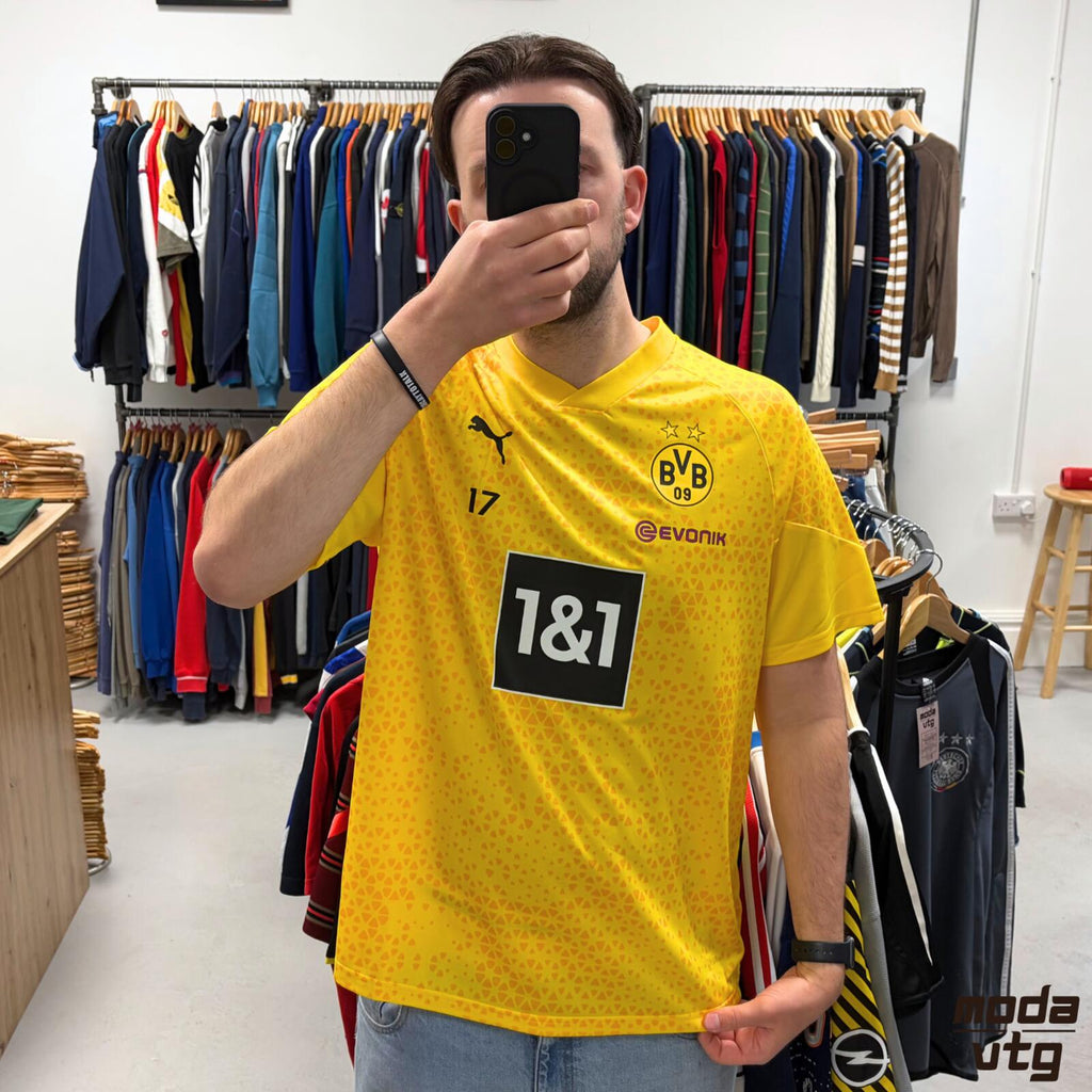 Y2K 23/24 Borussia Dortmund Jersey Yellow XXL Training Retro Puma