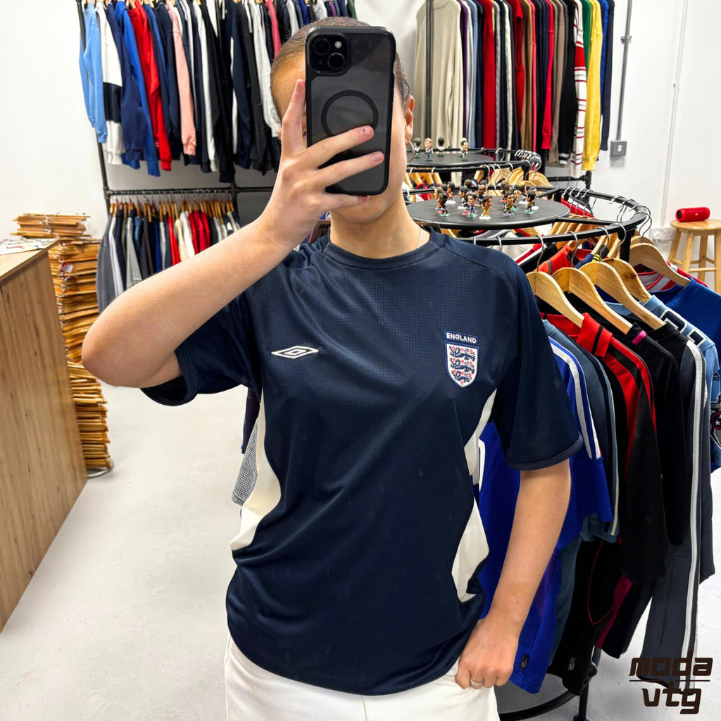 Vintage Y2K England Jersey Navy Small Retro Unisex Umbro World Cup