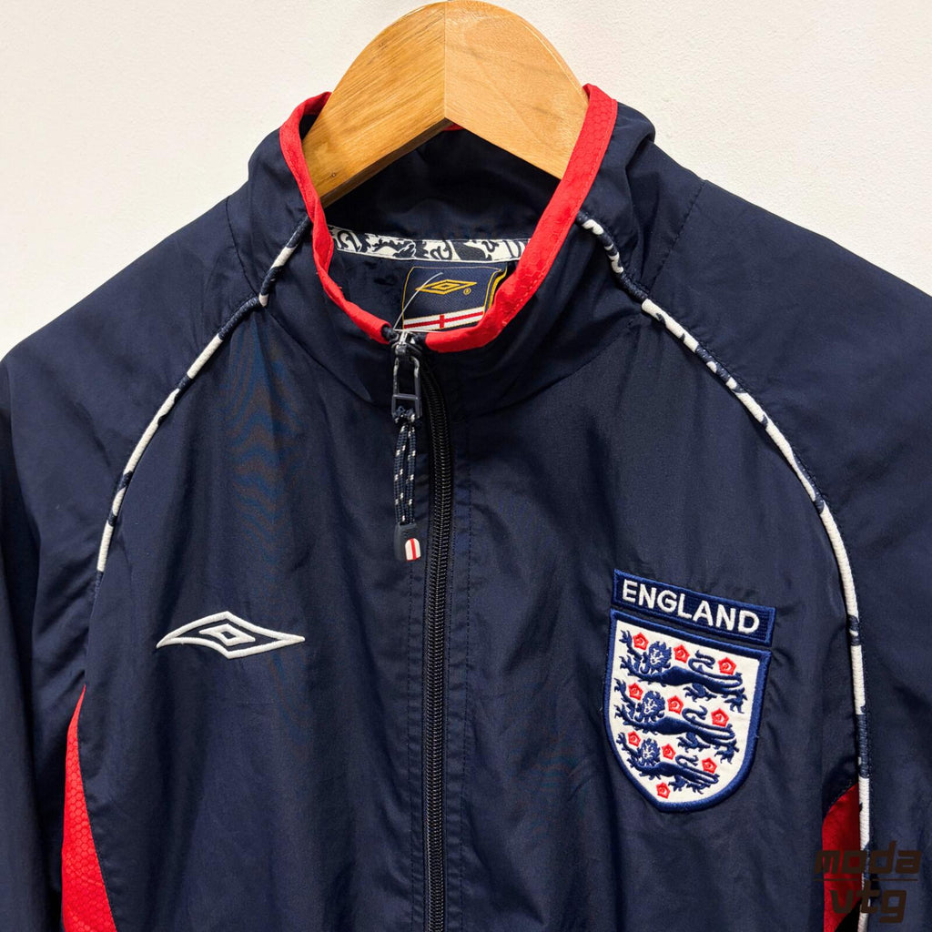 Vintage Y2K England Track Jack Navy Small Unisex Retro Umbro