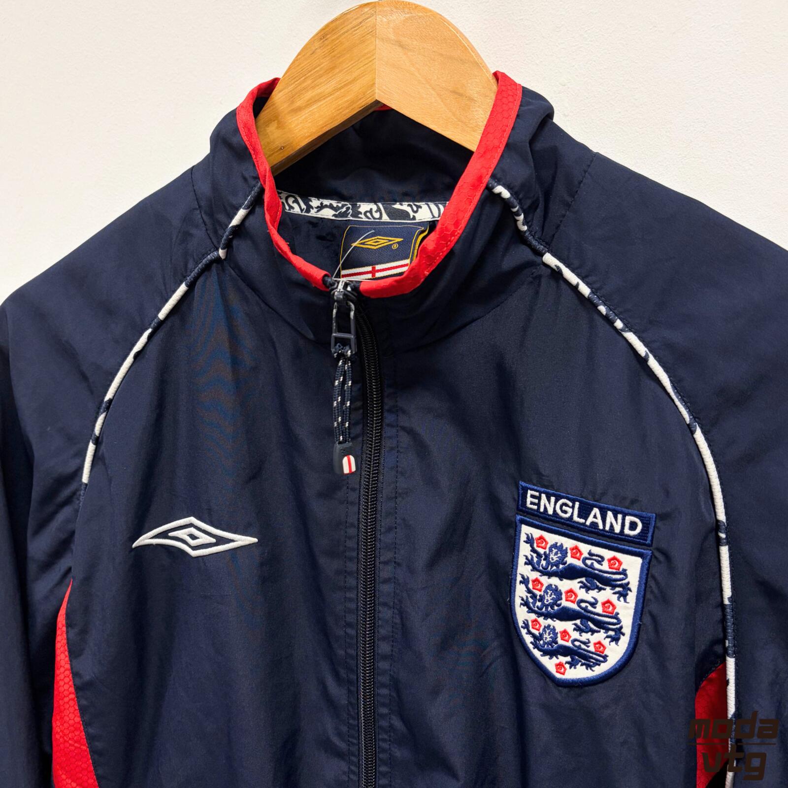 Vintage Y2K England Track Jack Navy Small Unisex Retro Umbro
