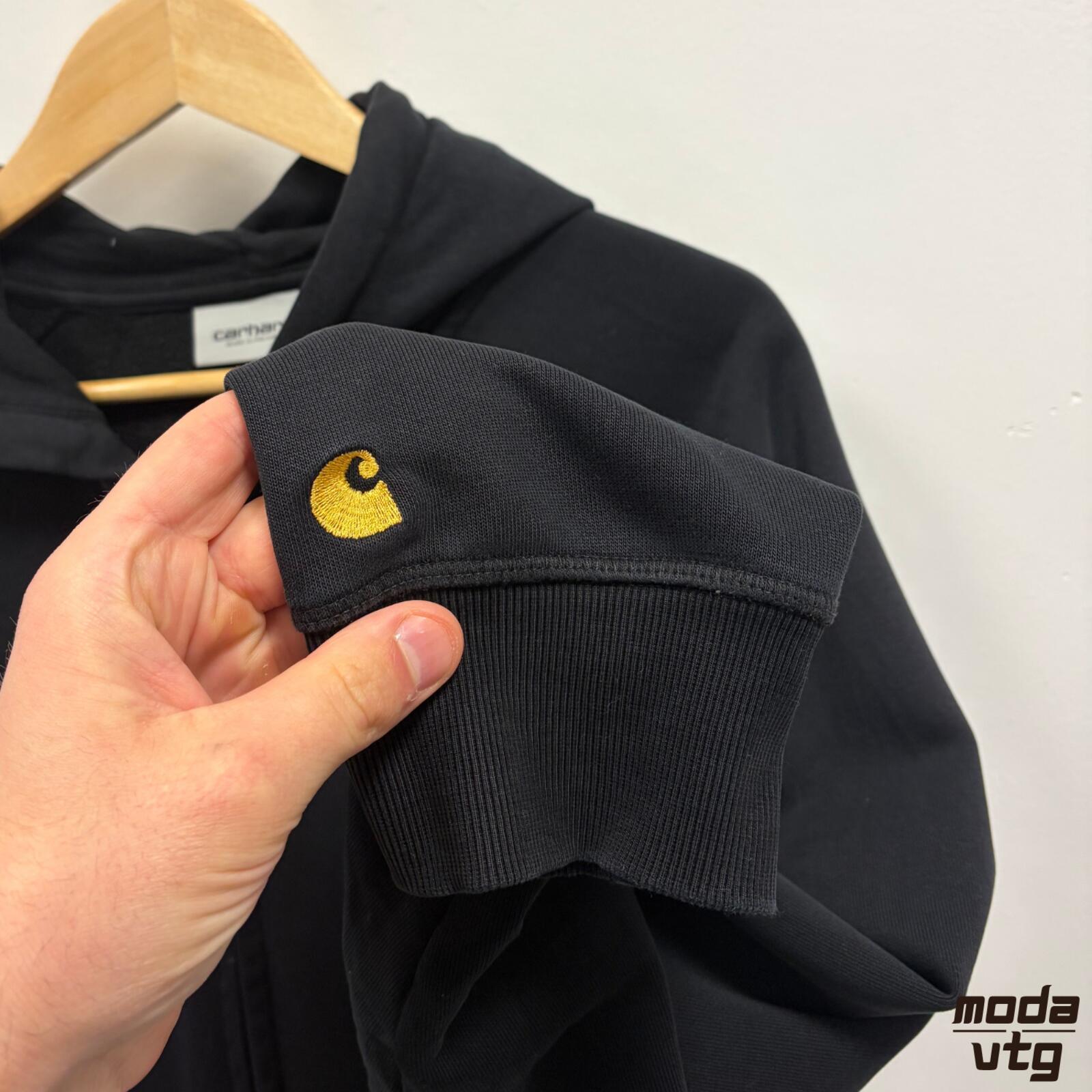 Vintage Y2K Carhartt Hoodie Black XL Workwear Full Zip