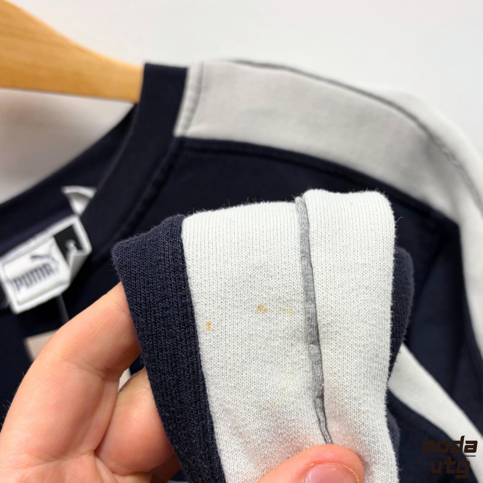 Vintage 90s Puma Sweatshirt Navy Small Retro Unisex