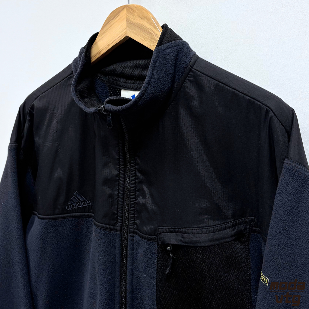 Vintage 90s Adidas Fleece Navy XL Full Zip Retro