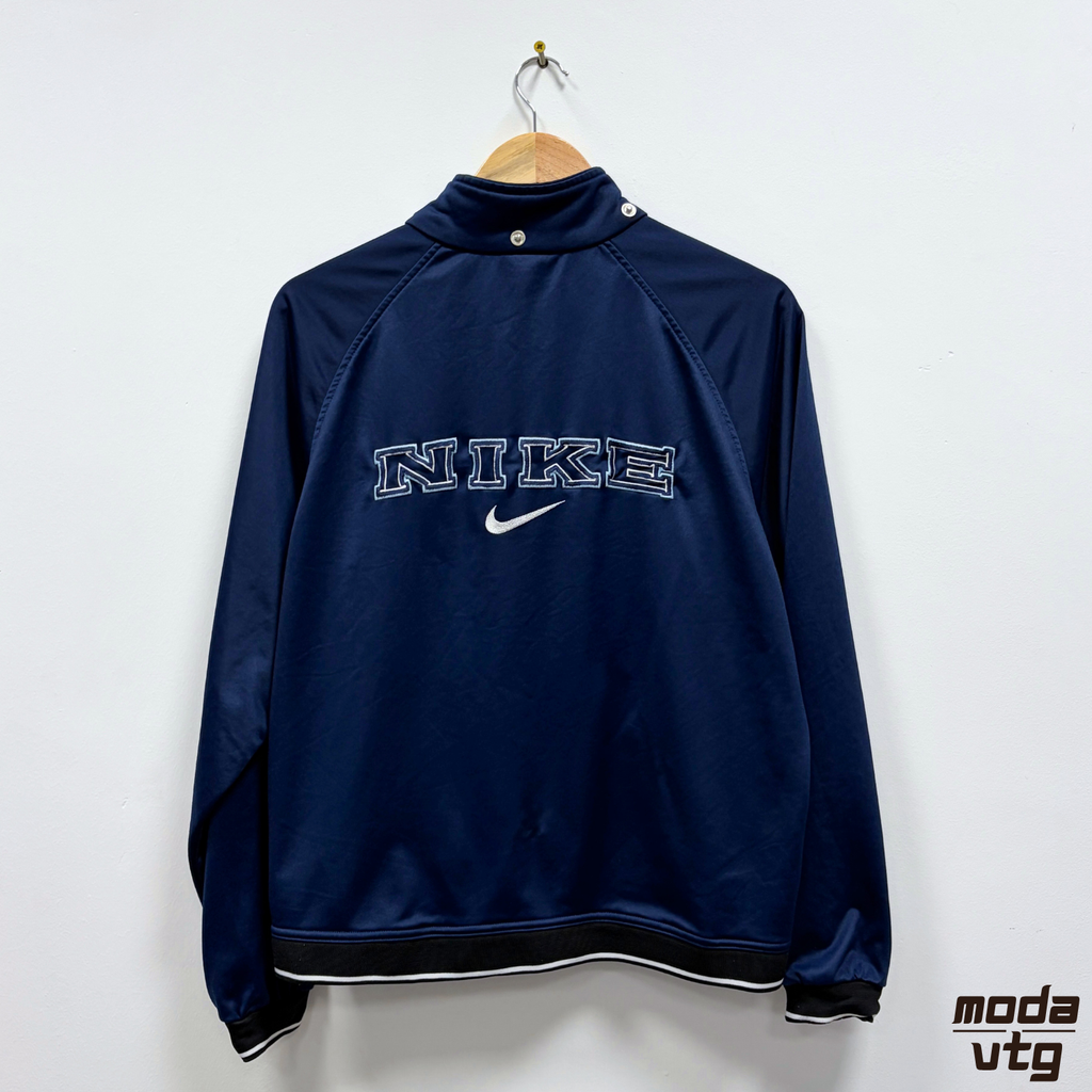 Vintage 90s Nike Track Jacket Navy Small Unisex Retro