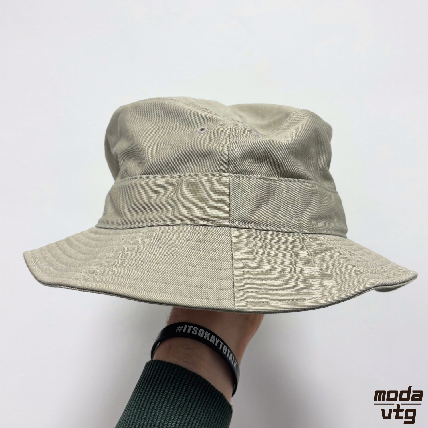 Vintage 90s Nike Bucket Hat Green Retro Festival Oasis