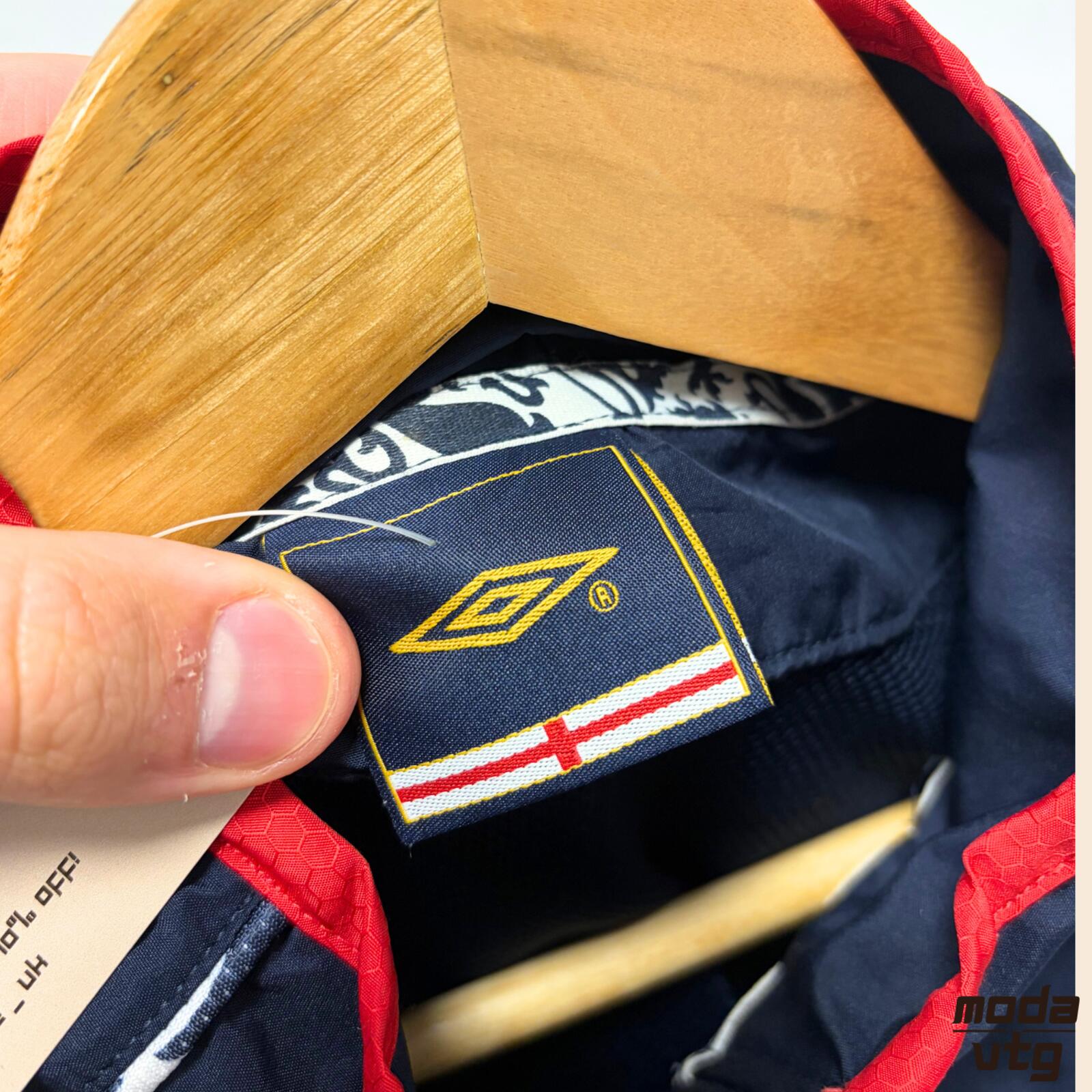 Vintage Y2K England Track Jack Navy Small Unisex Retro Umbro