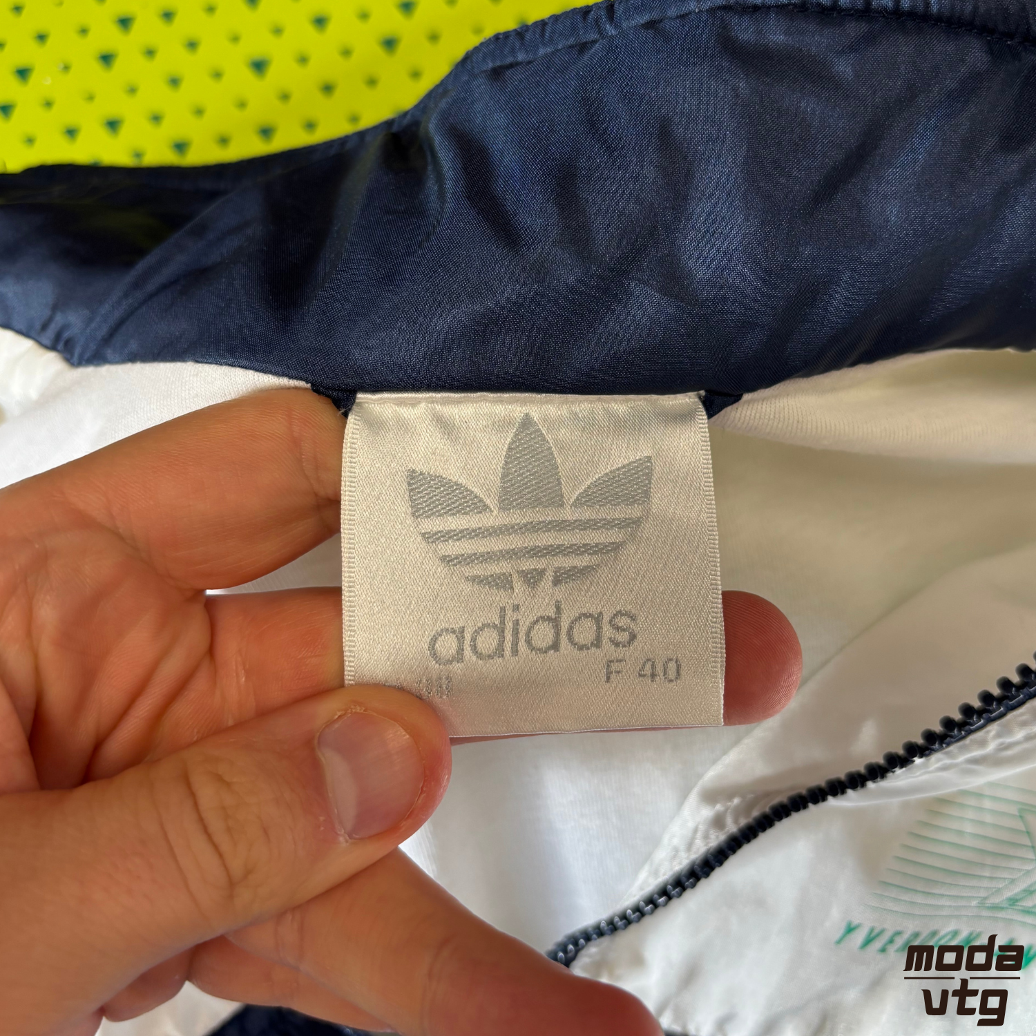 Vintage 90s Adidas Track Jacket White Medium Retro