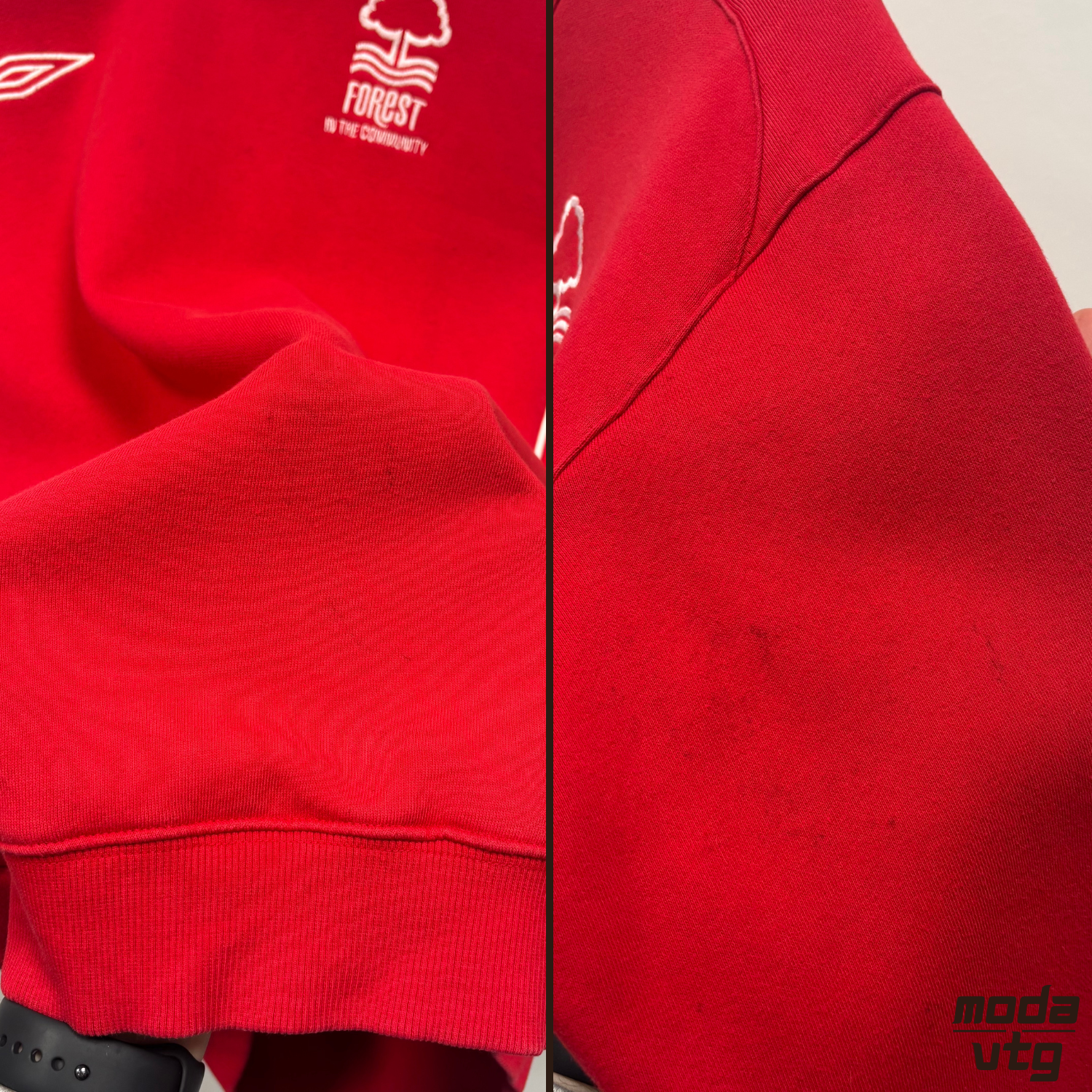 Vintage Y2K Umbro Nottingham Forest Sweatshirt Red Medium Crewneck