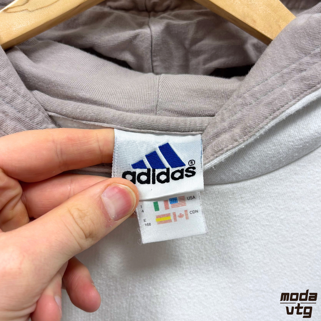 Vintage 90s Adidas Hoodie White Small AAC Adidas Athletic Club