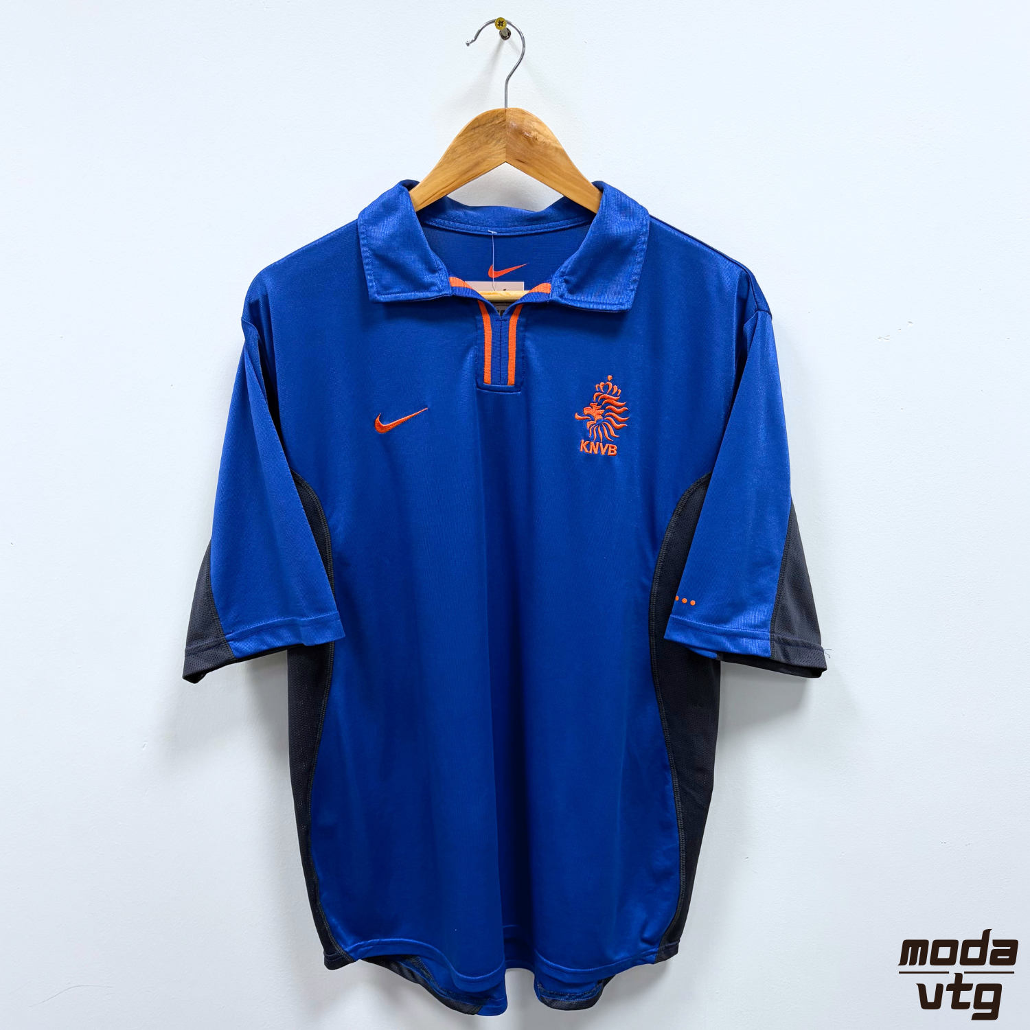 Vintage 2000/02 Netherlands Jersey Blue Medium Retro Away Nike