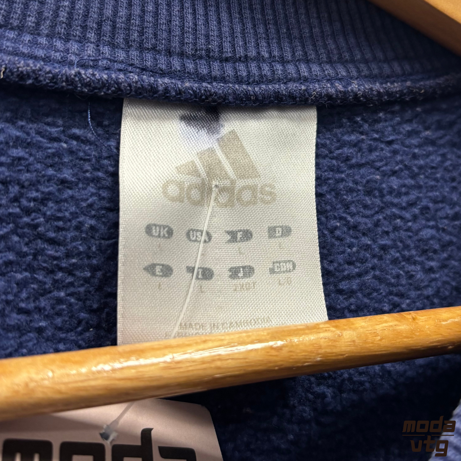 Vintage Y2K Adidas Sweatshirt Navy XS Retro Unisex