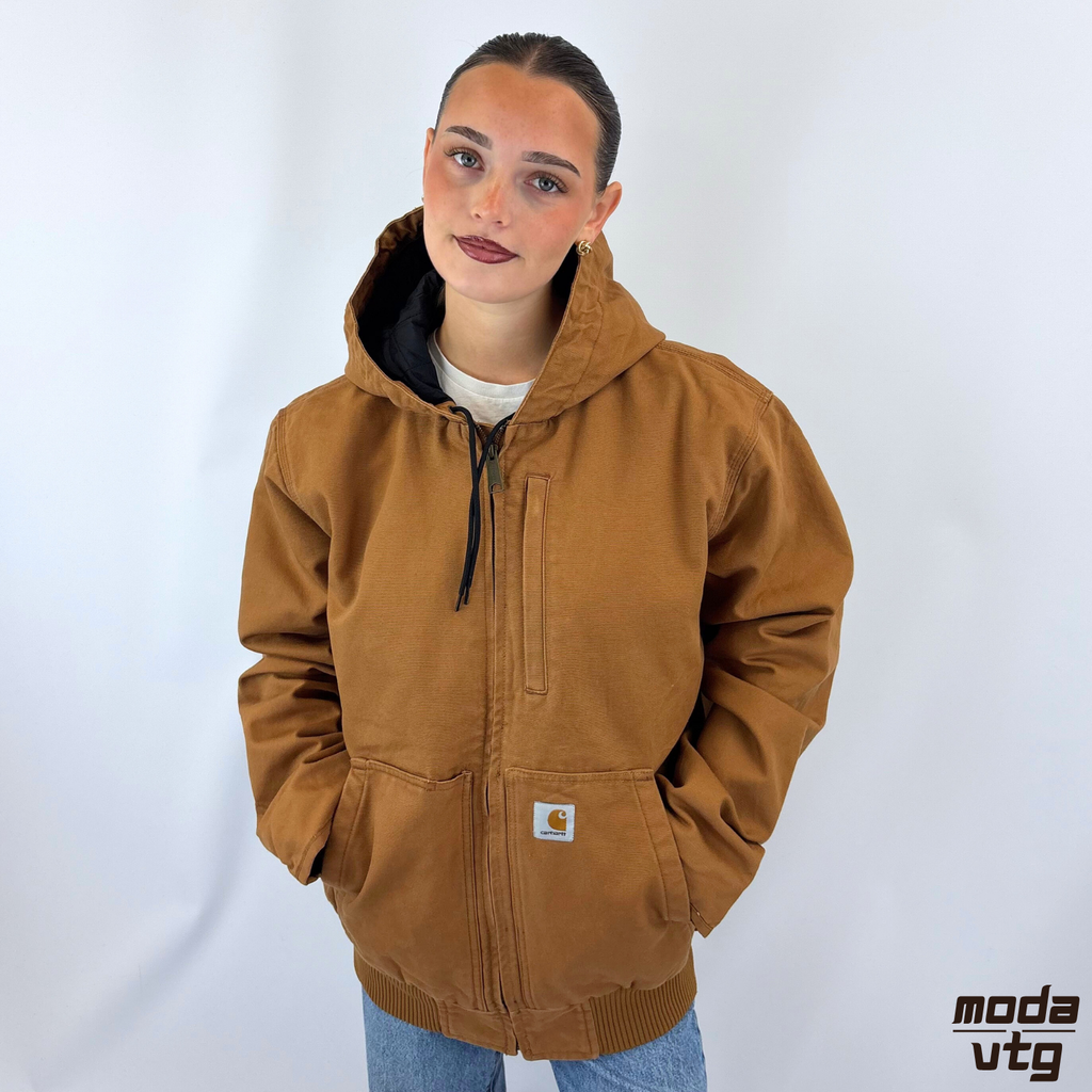 Y2K Carhartt Active Jacket Brown Medium Workwear