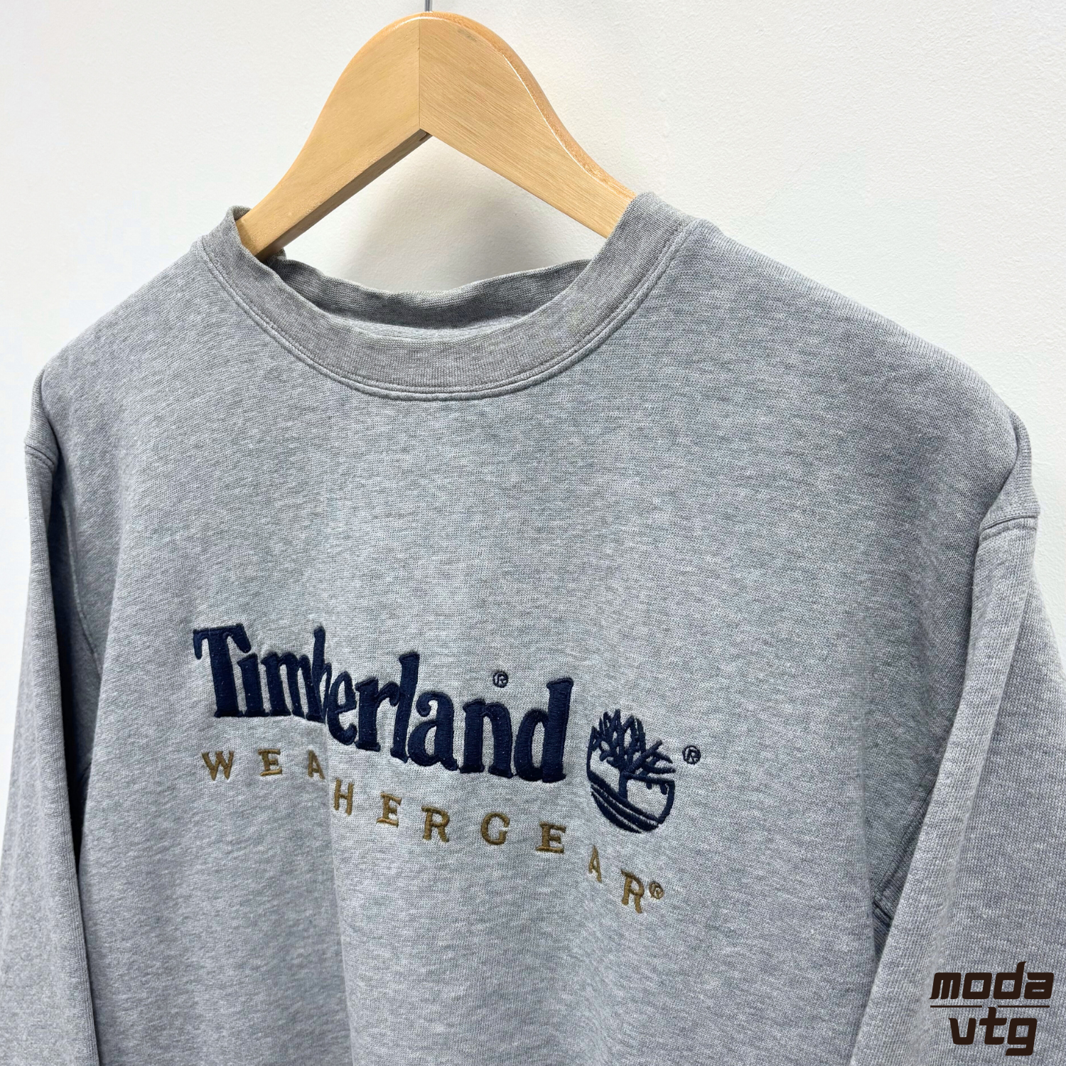 Vintage 90s Timberland Sweatshirt Grey Small Crewneck Retro