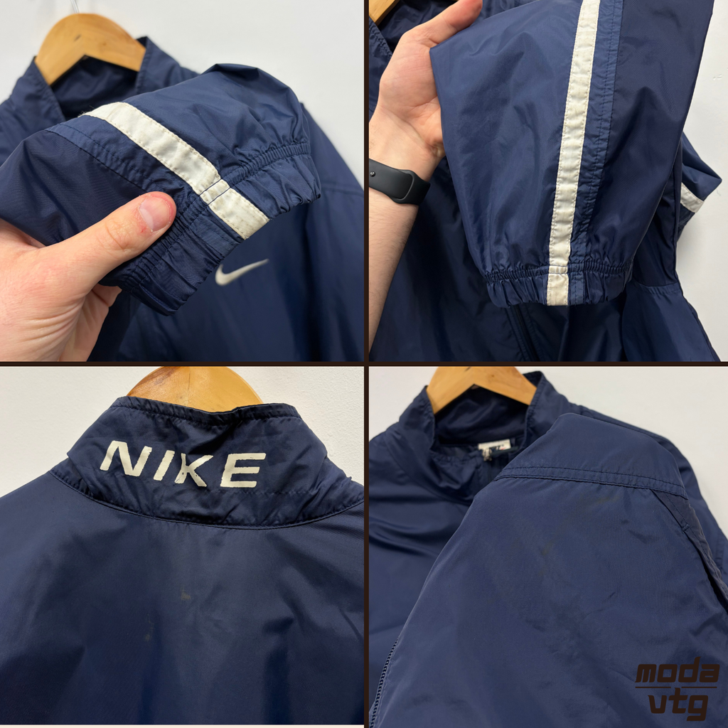 Vintage 90s Nike Raincoat Navy XL Windbreaker Winter Unisex