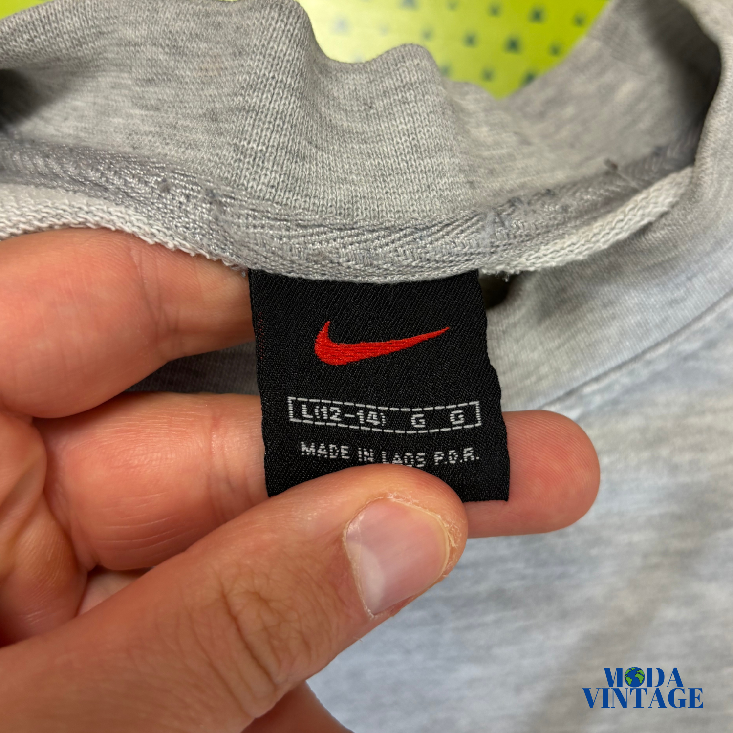 Vintage 90s Nike Sweatshirt Grey Small Swoosh Embroidered