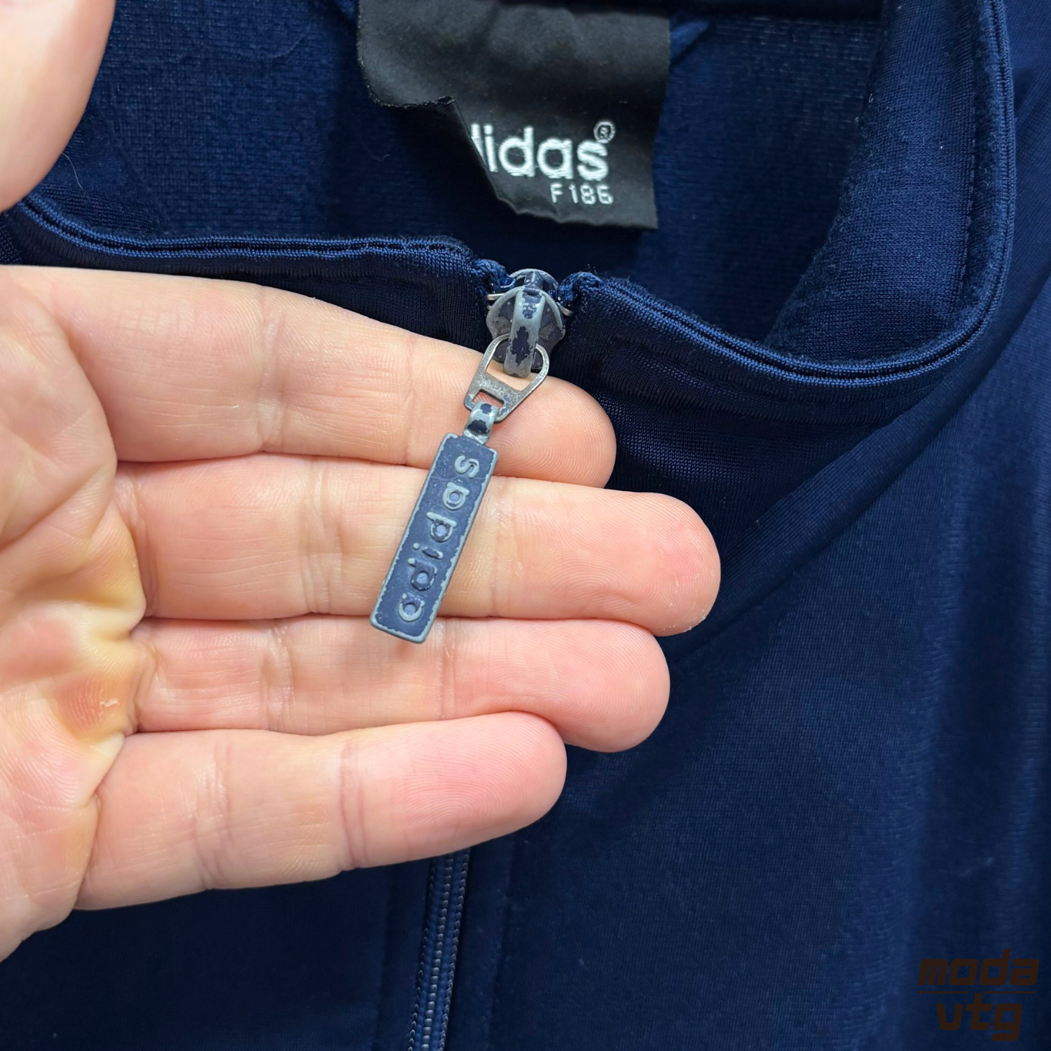 Vintage 90s Adidas Track Jacket Navy XL Retro Festival