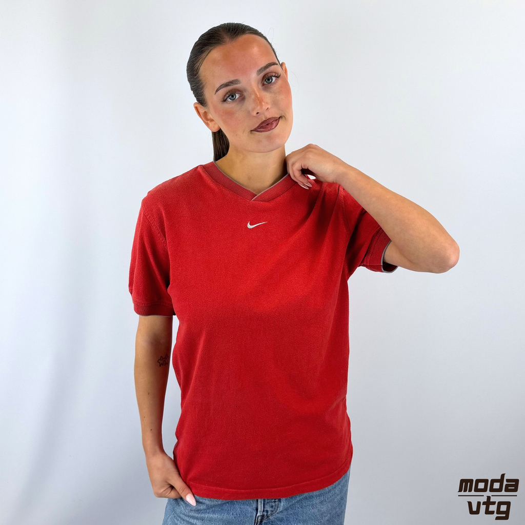 Vintage 90s Nike T-Shirt Red XS Swoosh