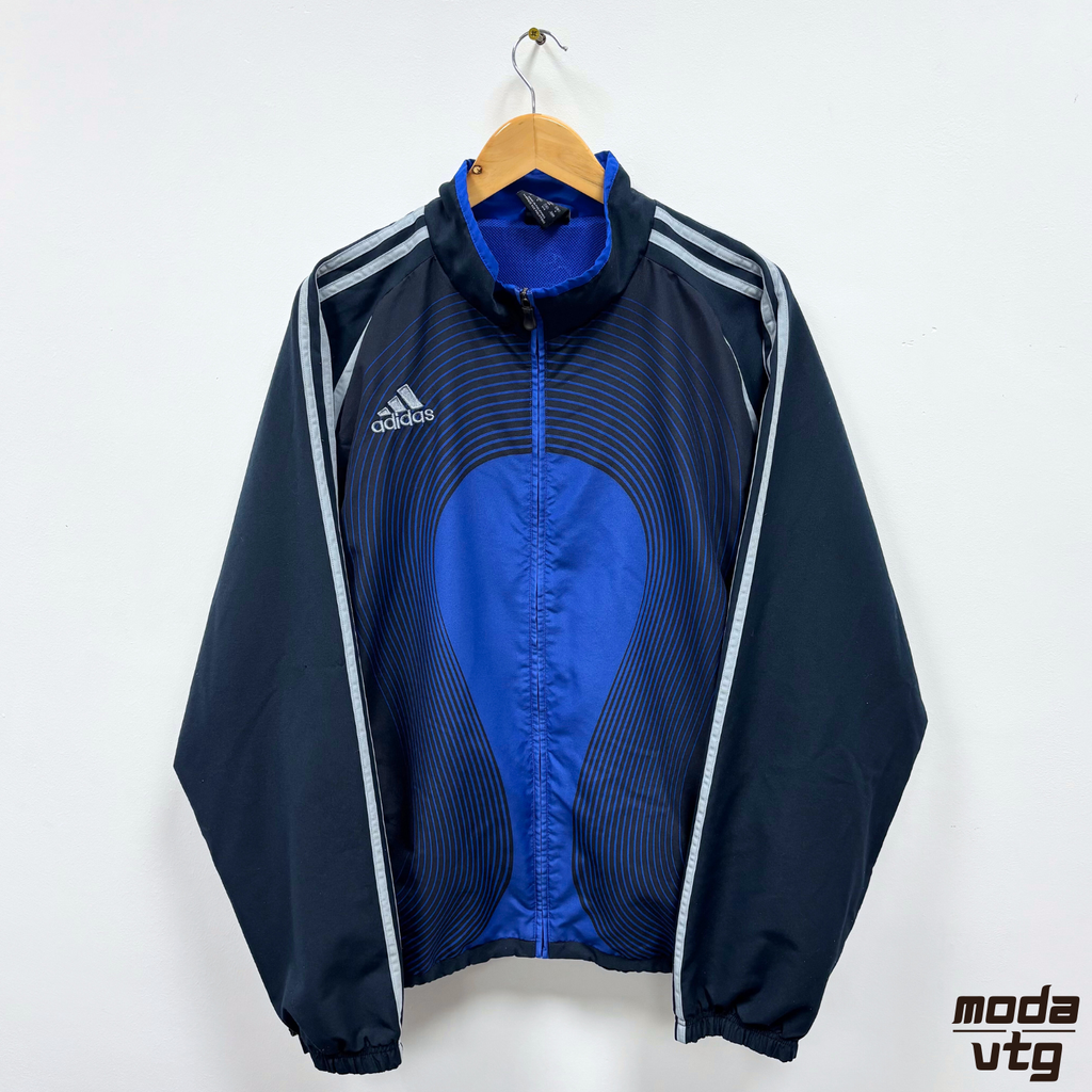 Vintage Y2K Adidas Track Jacket Navy XL Teamgeist