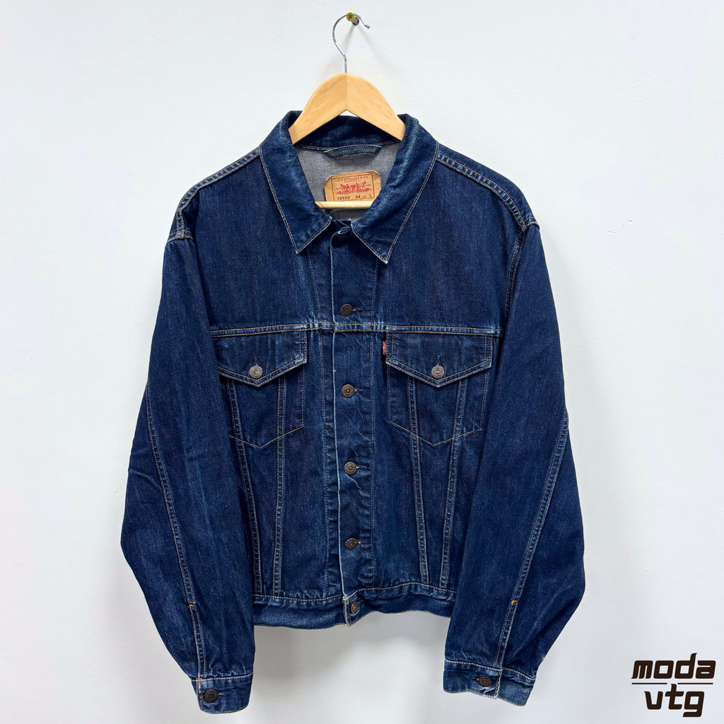 Vintage Y2K Levi’s Denim Jacket Navy Large Retro Unisex