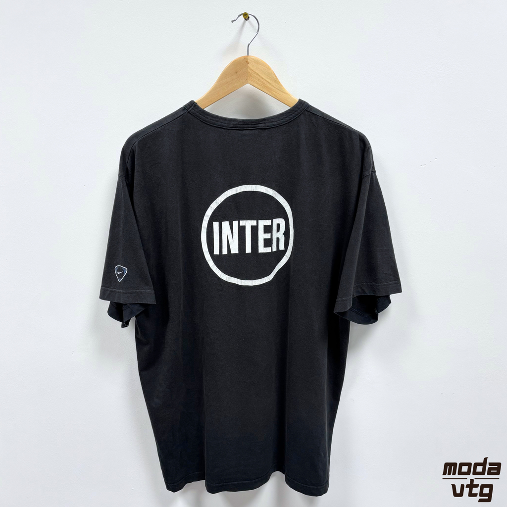 Vintage Y2K Inter Milan Nike T-Shirt Black XL