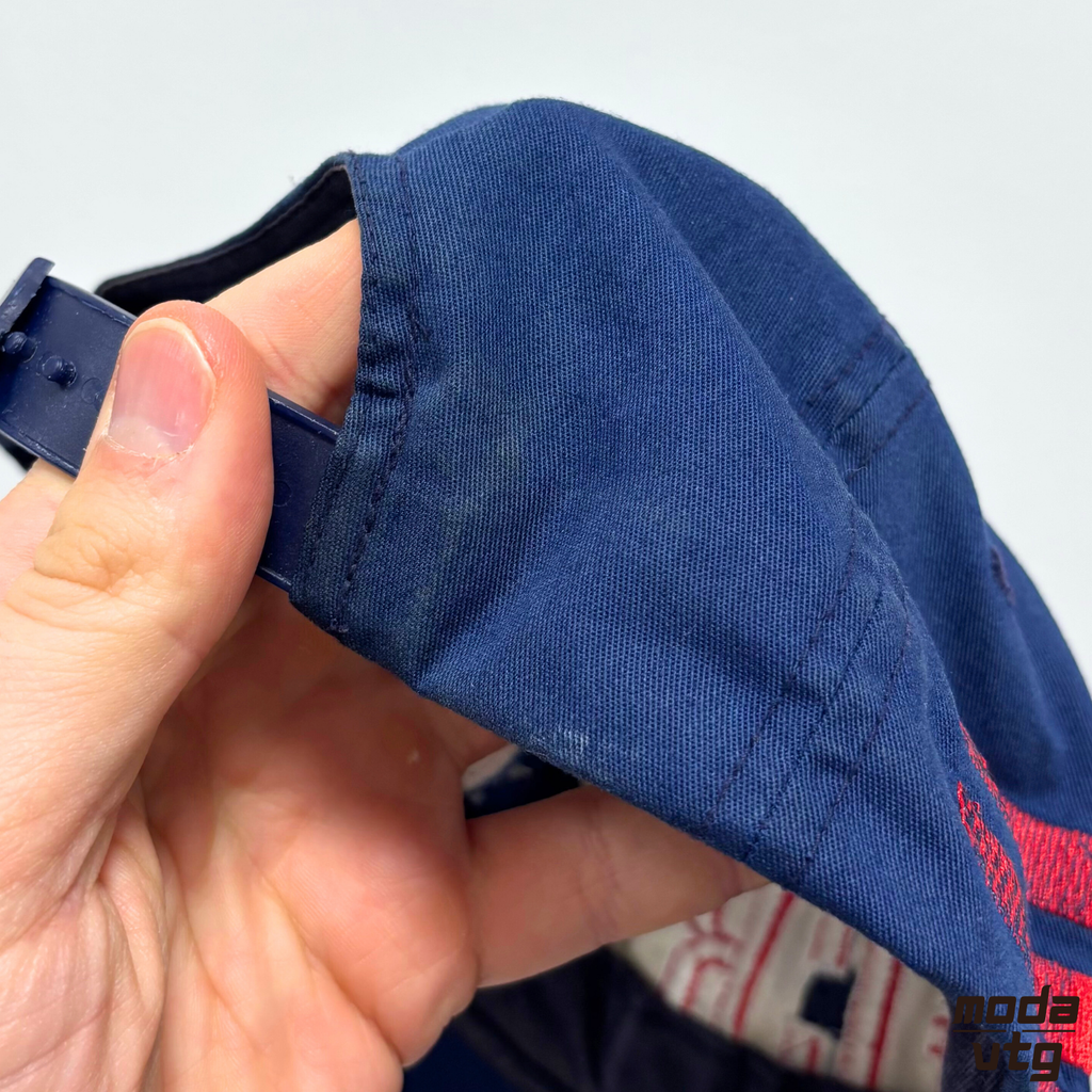 Vintage 90s Bayern Munich Adidas Navy Cap Embroidered Retro