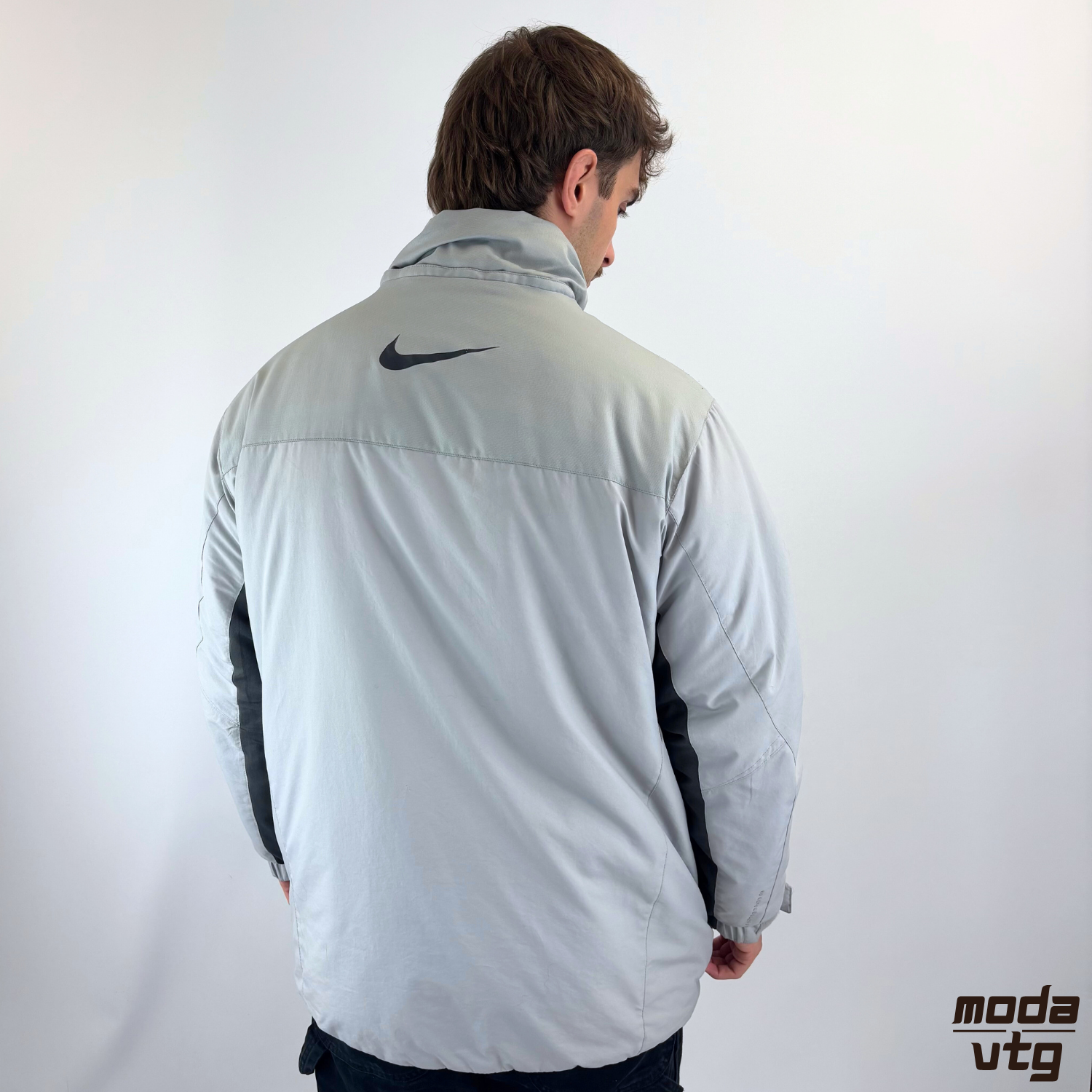 Vintage Y2K Nike Coat Grey XL Winter Puffer