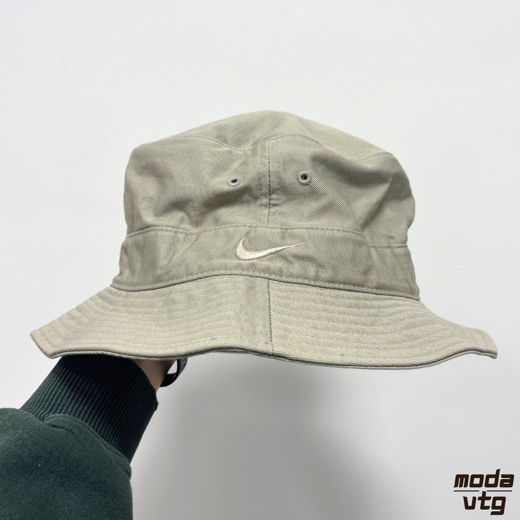 Vintage 90s Nike Bucket Hat Green Retro Festival Oasis
