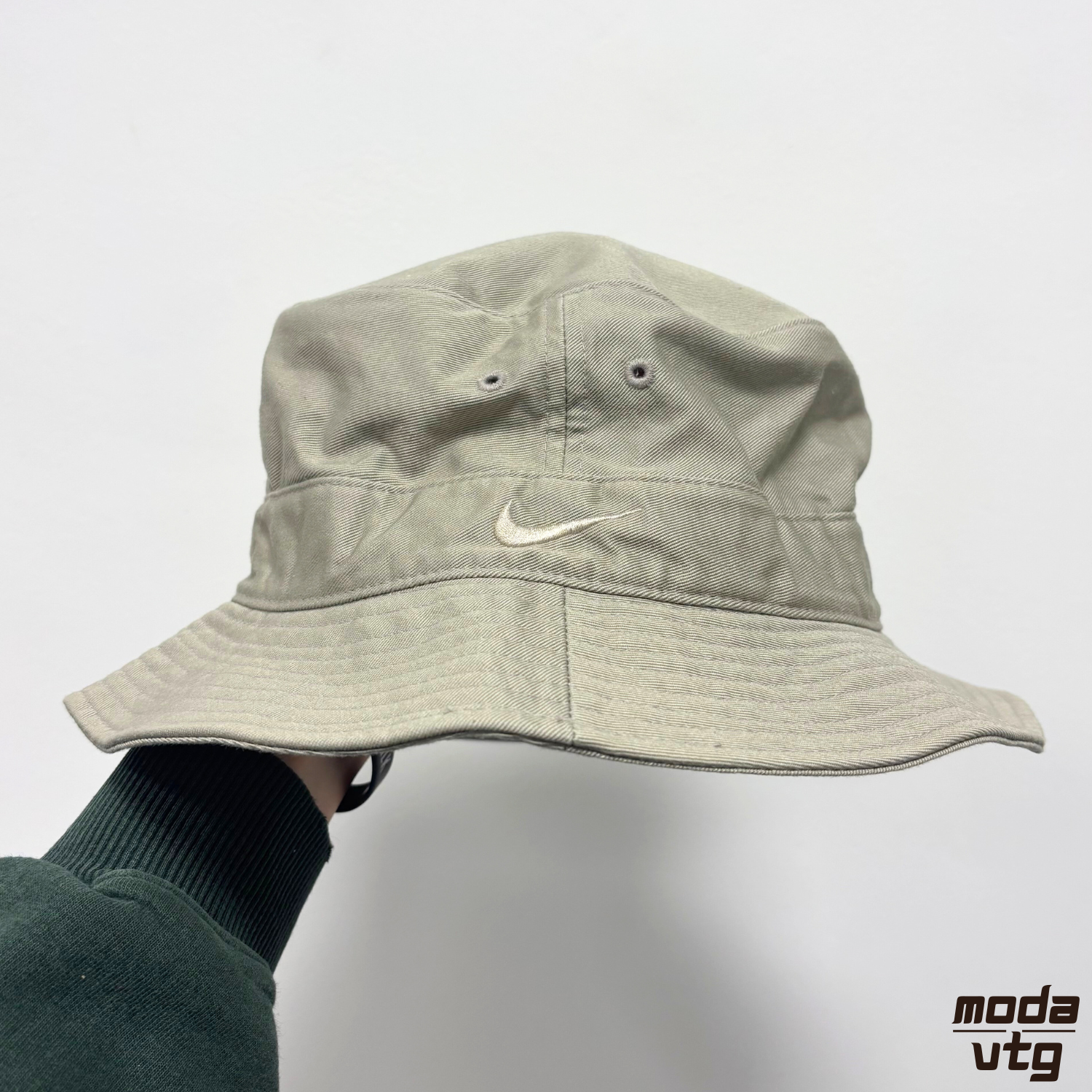 Vintage 90s Nike Bucket Hat Green Retro Festival Oasis