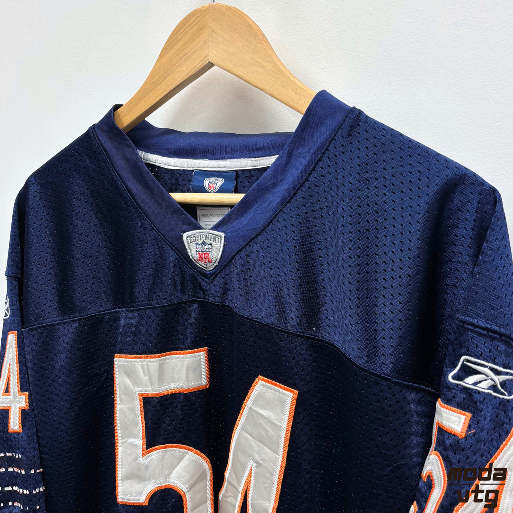 Vintage Y2K Reebok Chicago Bears Jersey Blue XL NFL #54