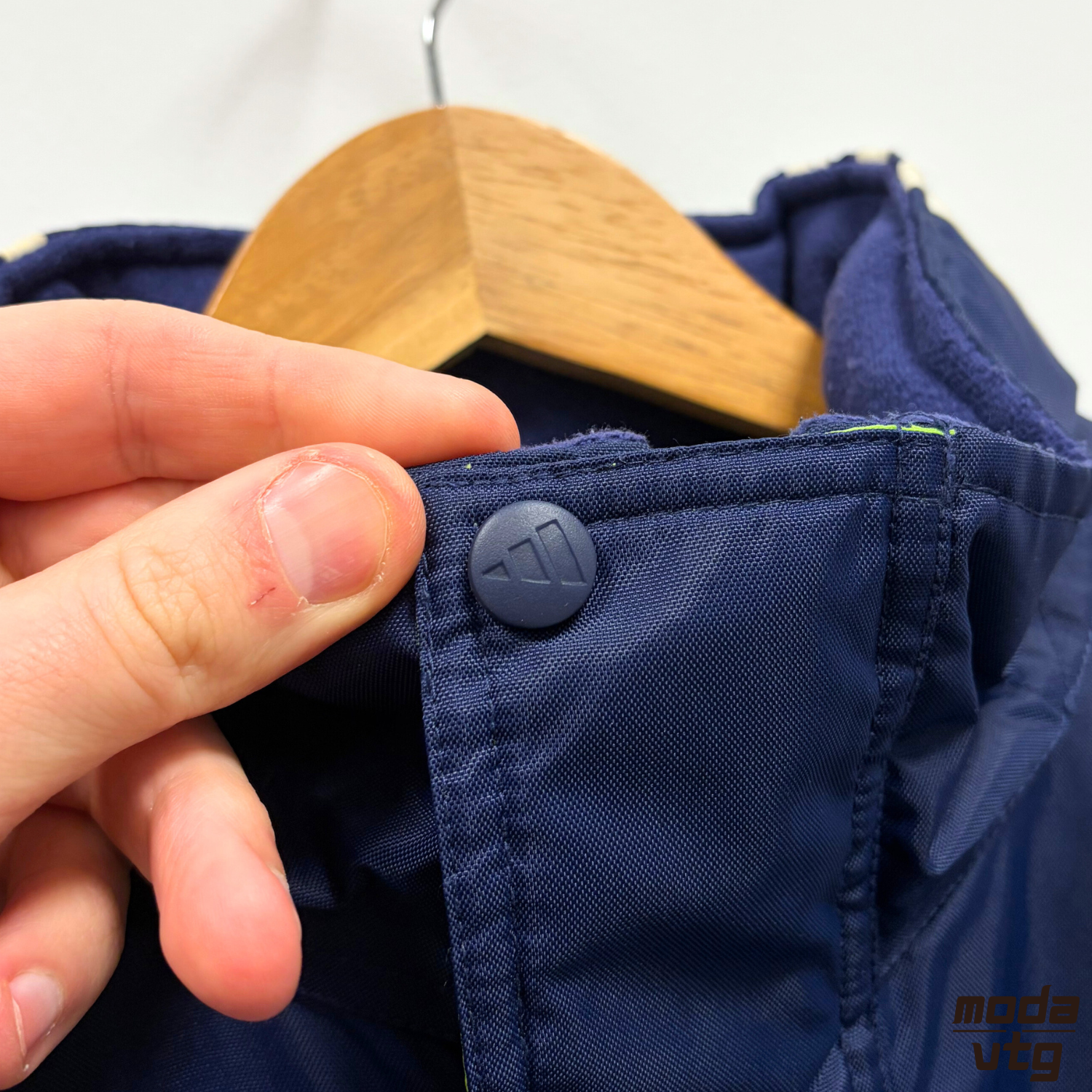 Vintage 90s Adidas Coat Navy XL Winter Retro Long