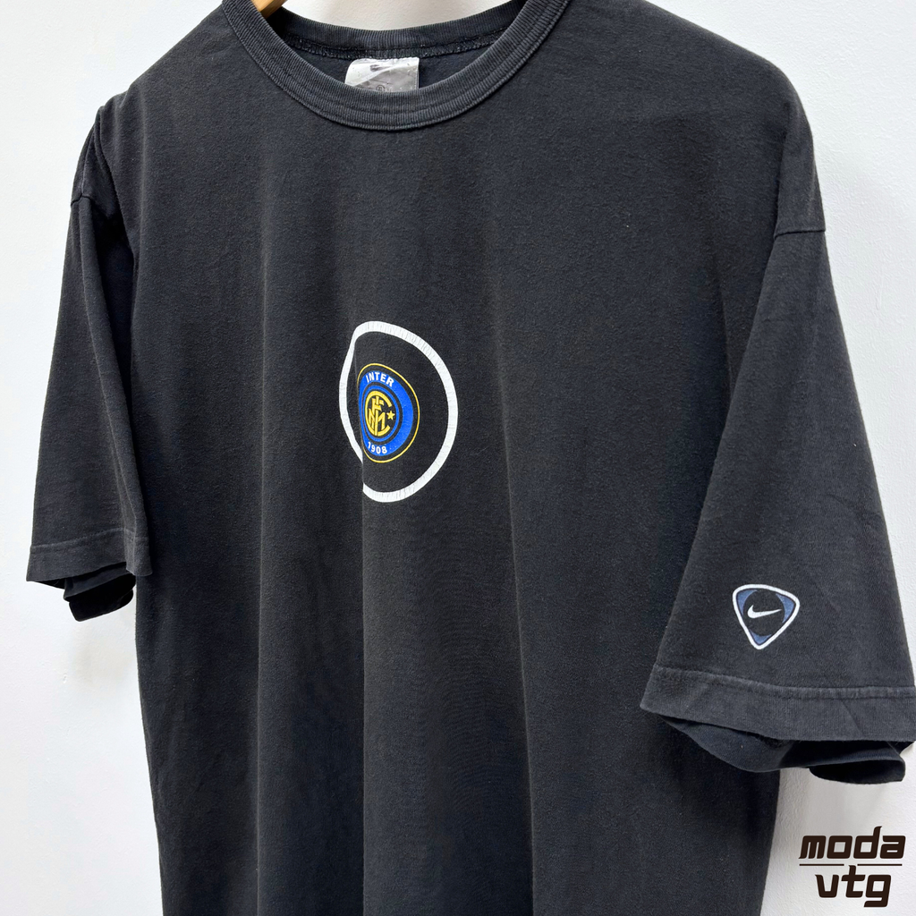 Vintage Y2K Inter Milan Nike T-Shirt Black XL