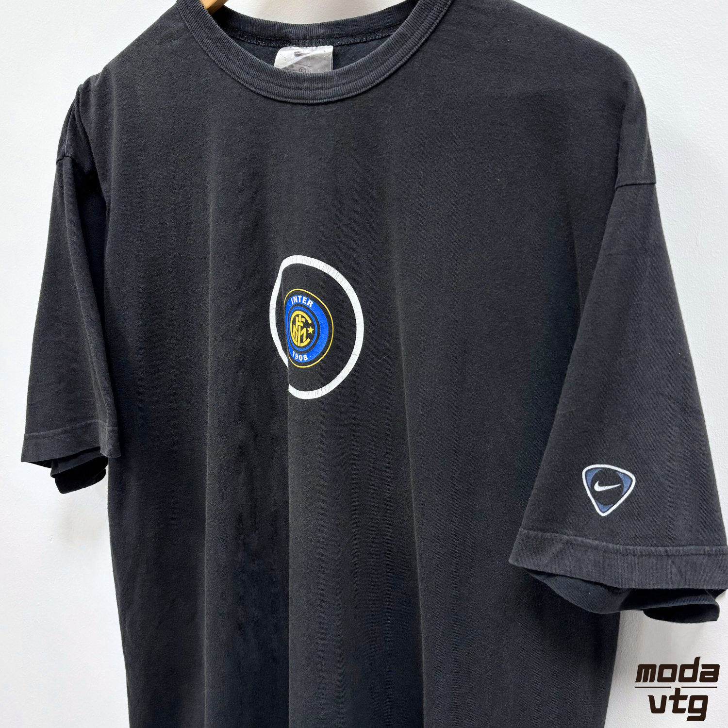 Vintage Y2K Inter Milan Nike T-Shirt Black XL