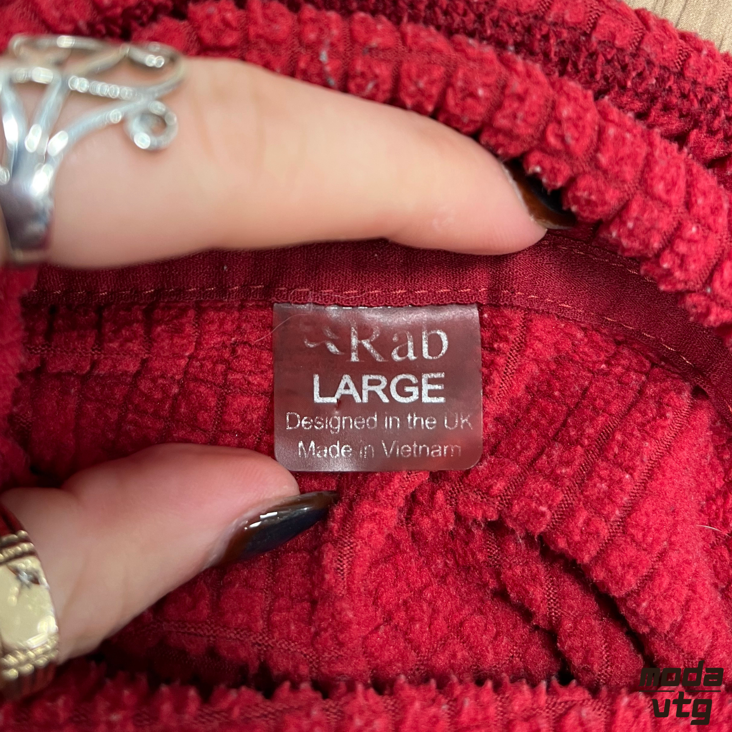 Vintage Y2K RAB Fleece Red Large Quarter Zip Winter Unisex