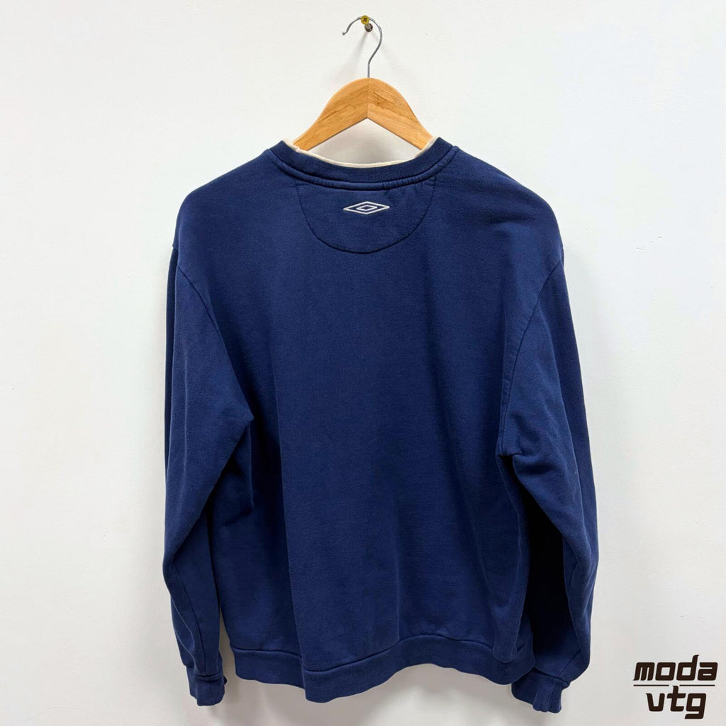 Vintage Y2K Umbro Sweatshirt Navy Medium Retro Unisex