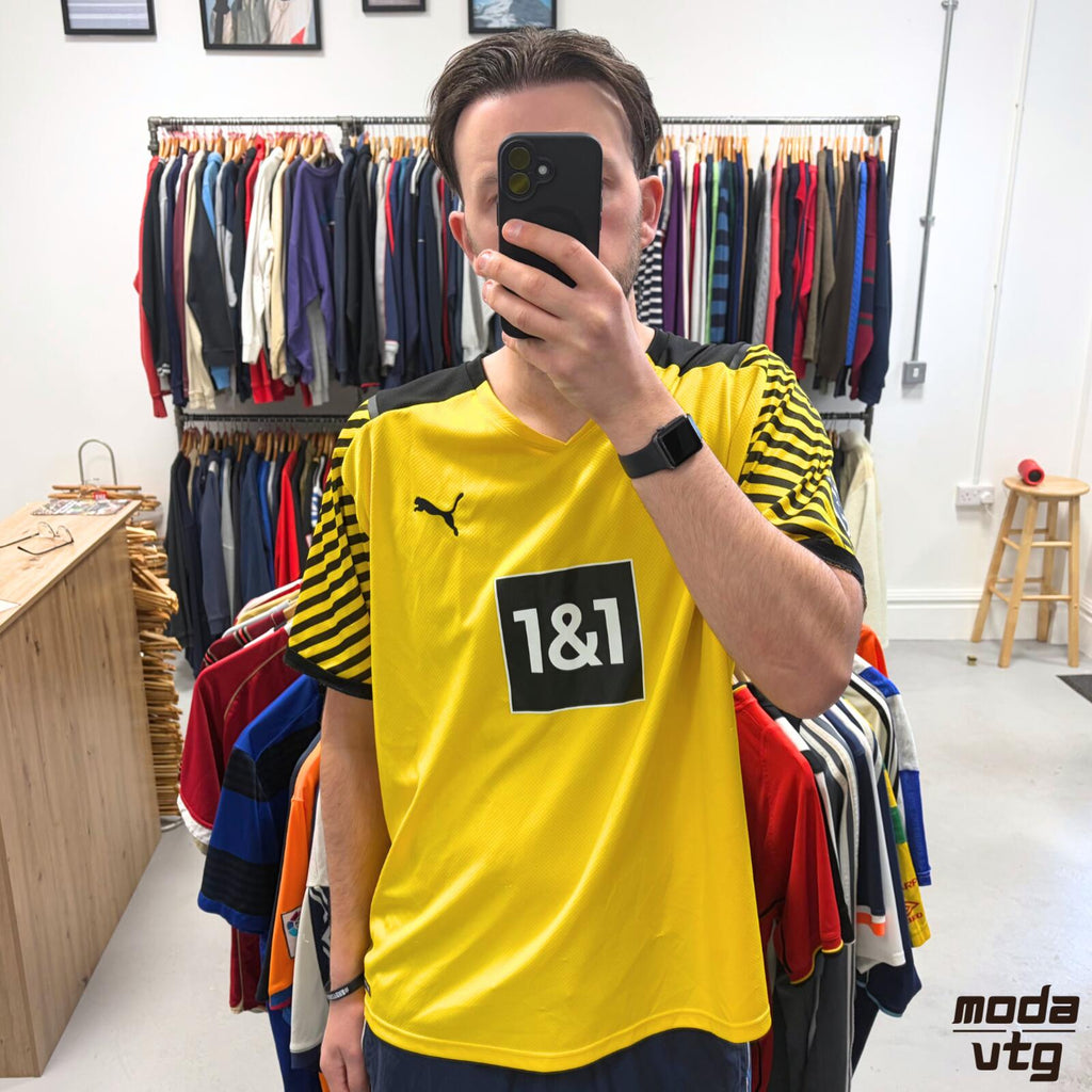 Y2K 2021/22 Borussia Dortmund Jersey Yellow XXL Home Retro Puma