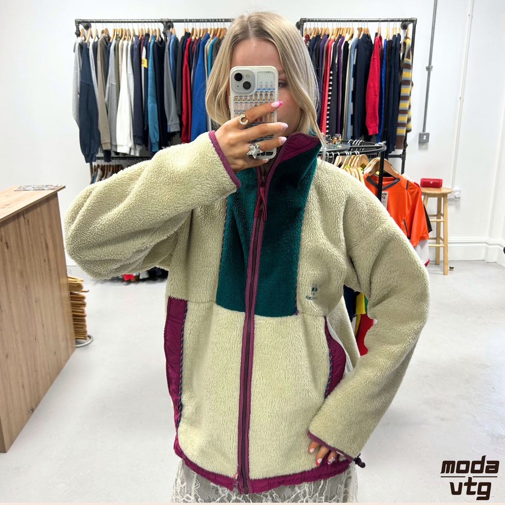 Vintage 90s Helly Hansen Fleece Beige Large Unisex Retro
