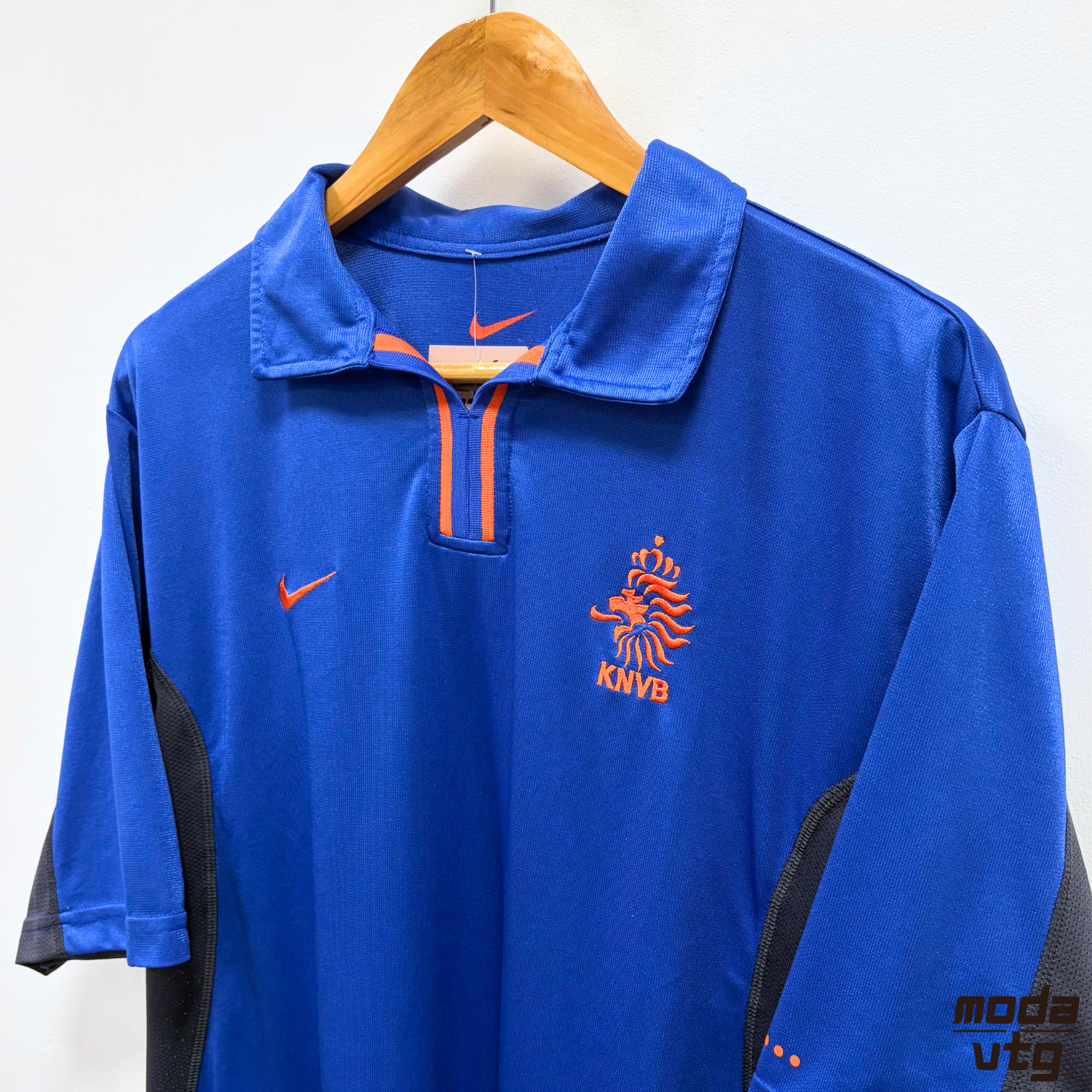 Vintage 2000/02 Netherlands Jersey Blue Medium Retro Away Nike
