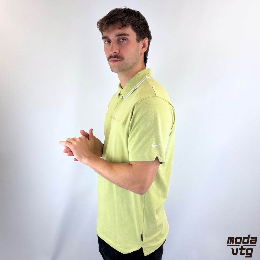 Vintage Y2K Nike Golf Tiger Woods Polo Green XL