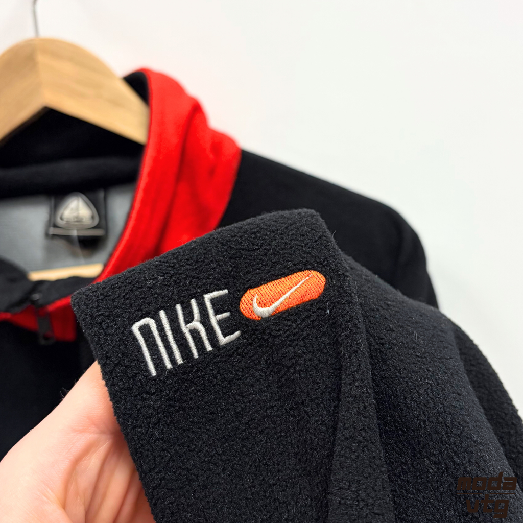 Vintage Y2K Nike ACG Fleece Black XL Full Zip Winter Walking