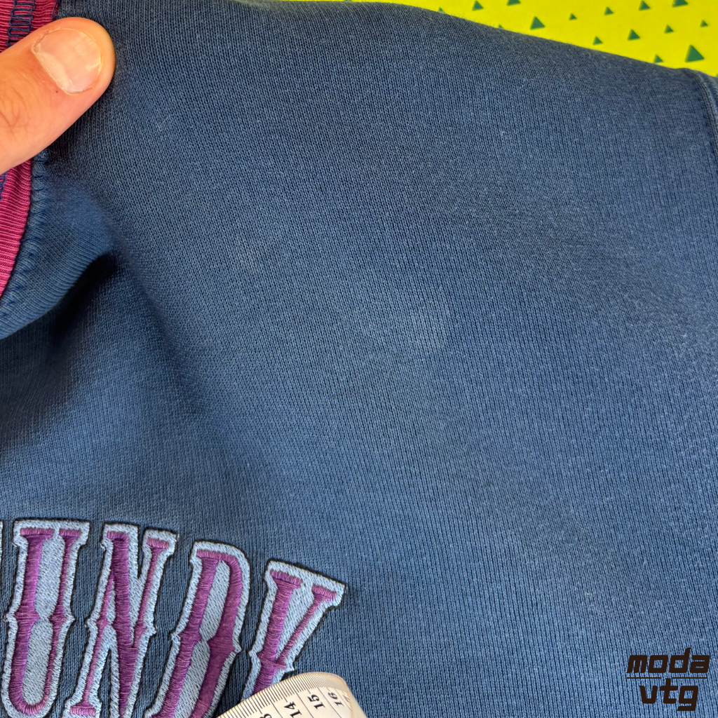 Vintage 90s Best Company Sweatshirt Blue Large Crewneck Embroidery