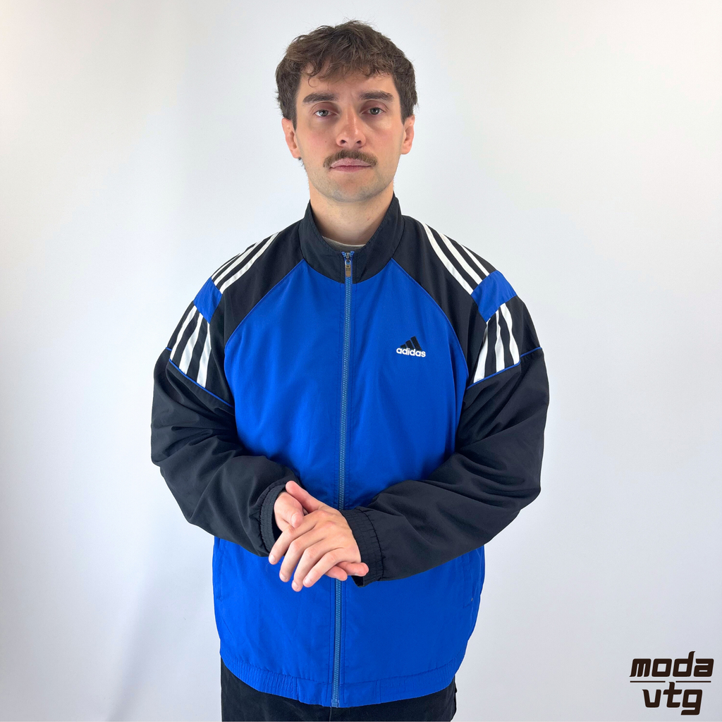 Vintage Y2K Adidas Track Jacket Blue XL